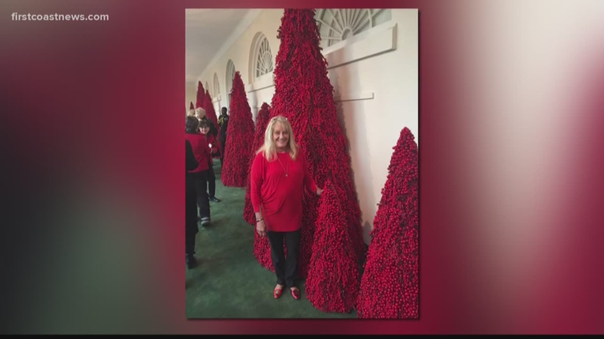Hundreds of volunteers made First Lady Melania Trump's vision for Christmas at the White House come to life. One volunteer is the found of K9s for Warriors.