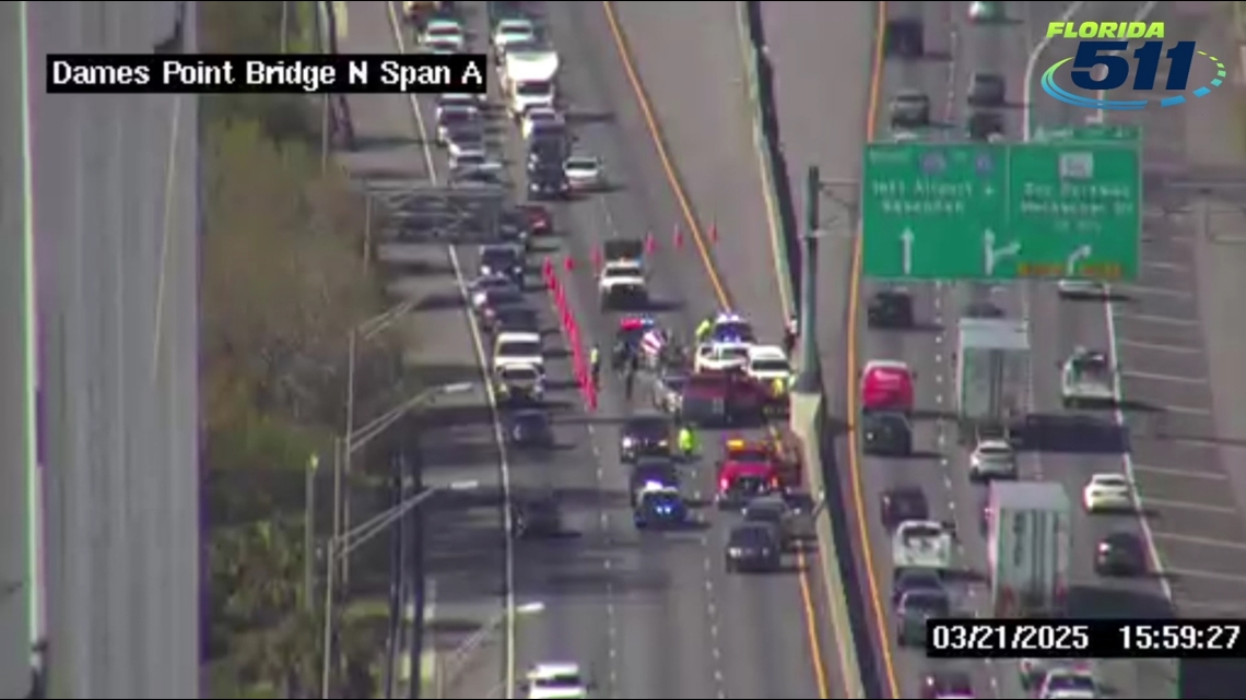 i-295-traffic-near-dames-point-bridge-slowed-due-to-crash