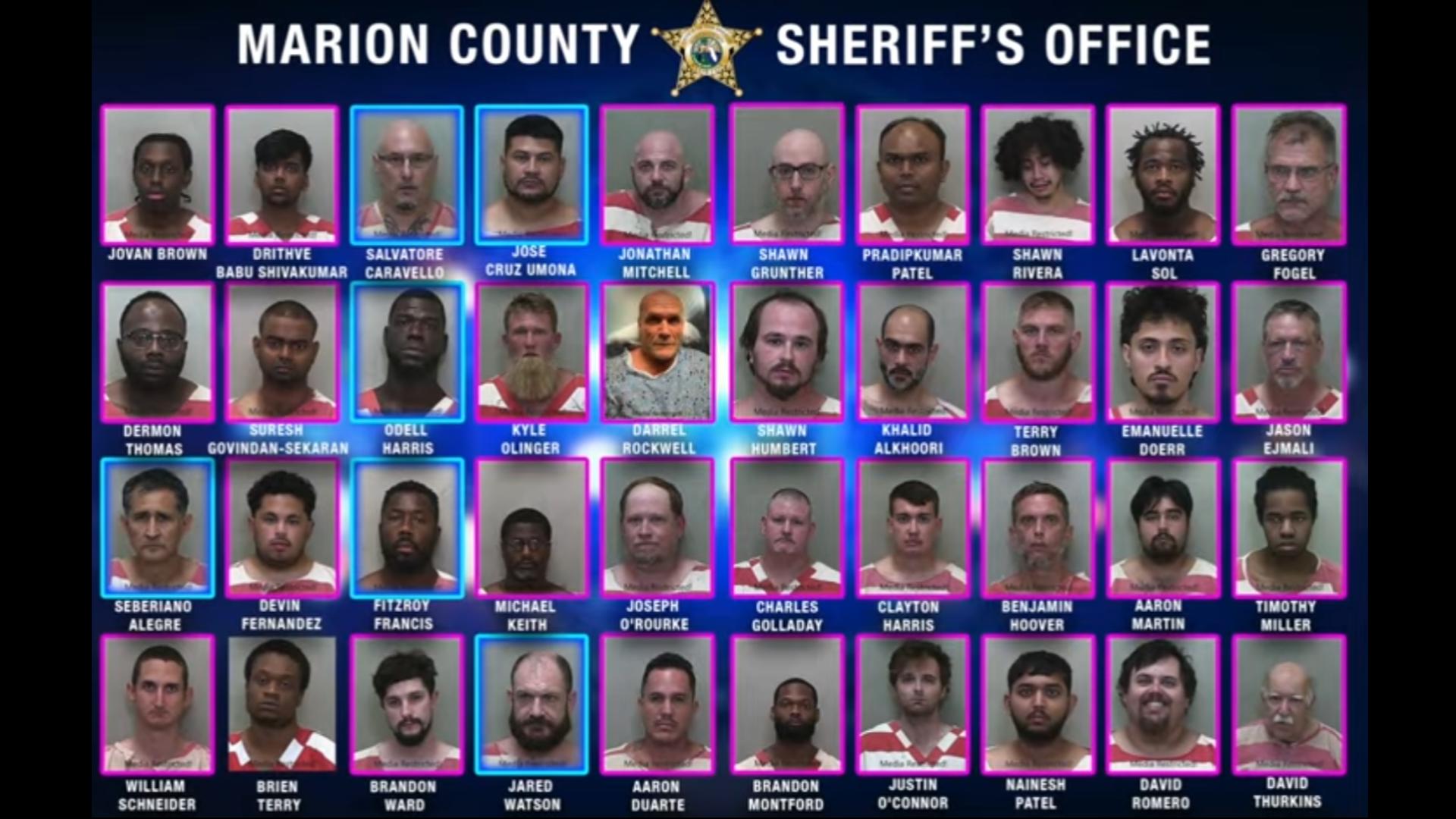 40 arrested in online child sting operation in Marion County ...