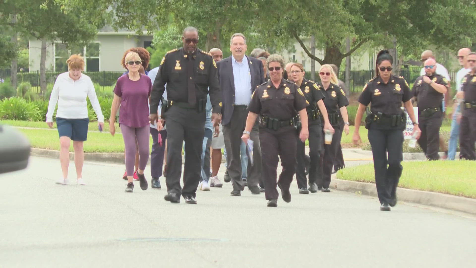 The walk held Saturday morning was meant to provide a space for community members to talk with the sheriff and other officers about crime in the area.