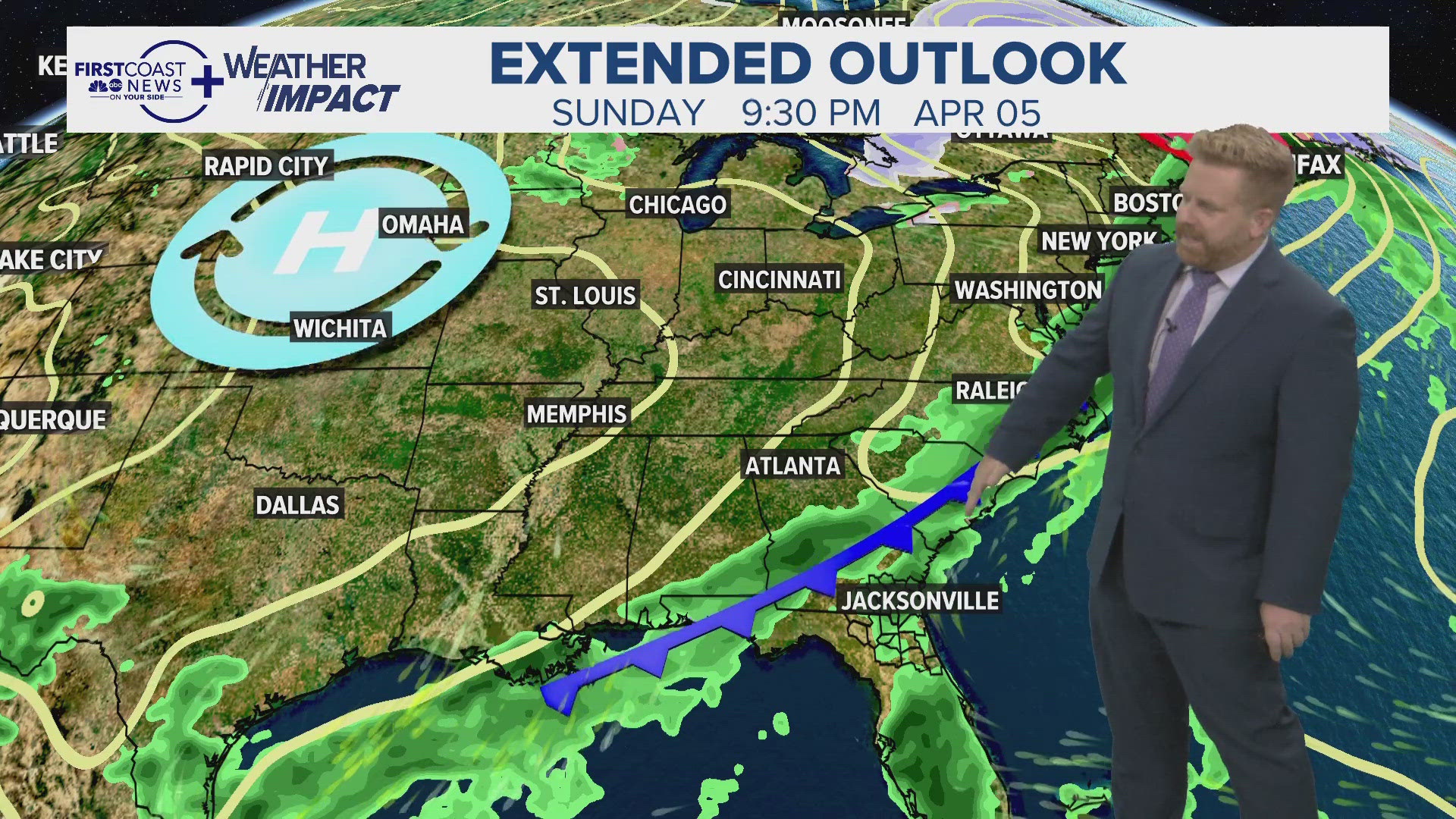 Hot weather for Easter Sunday before the next cold front arrives ...
