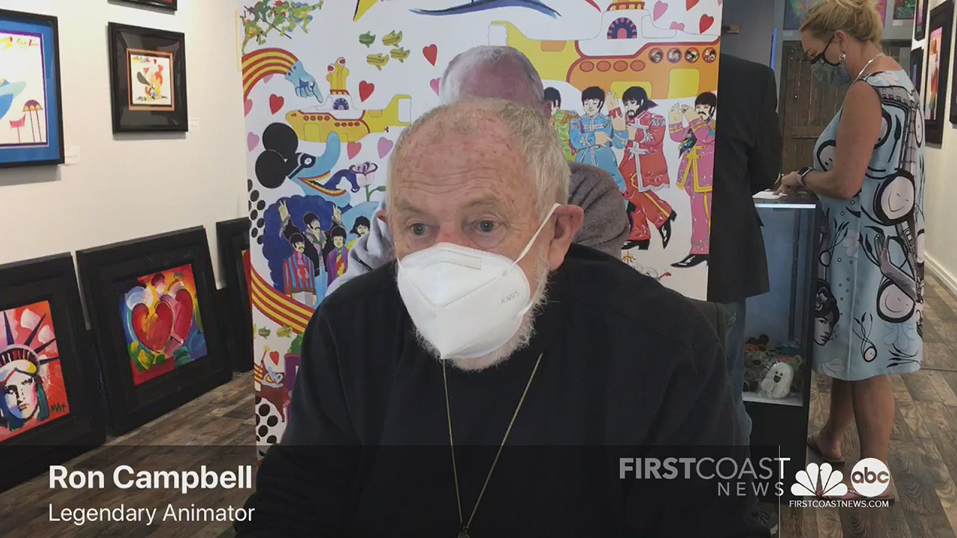 Some of Ron Campbell's work includes "The Yellow Submarine," and iconic cartoons like "The Beatles," Scooby-Doo," "Flintstones," "Jetsons," and "The Smurfs."