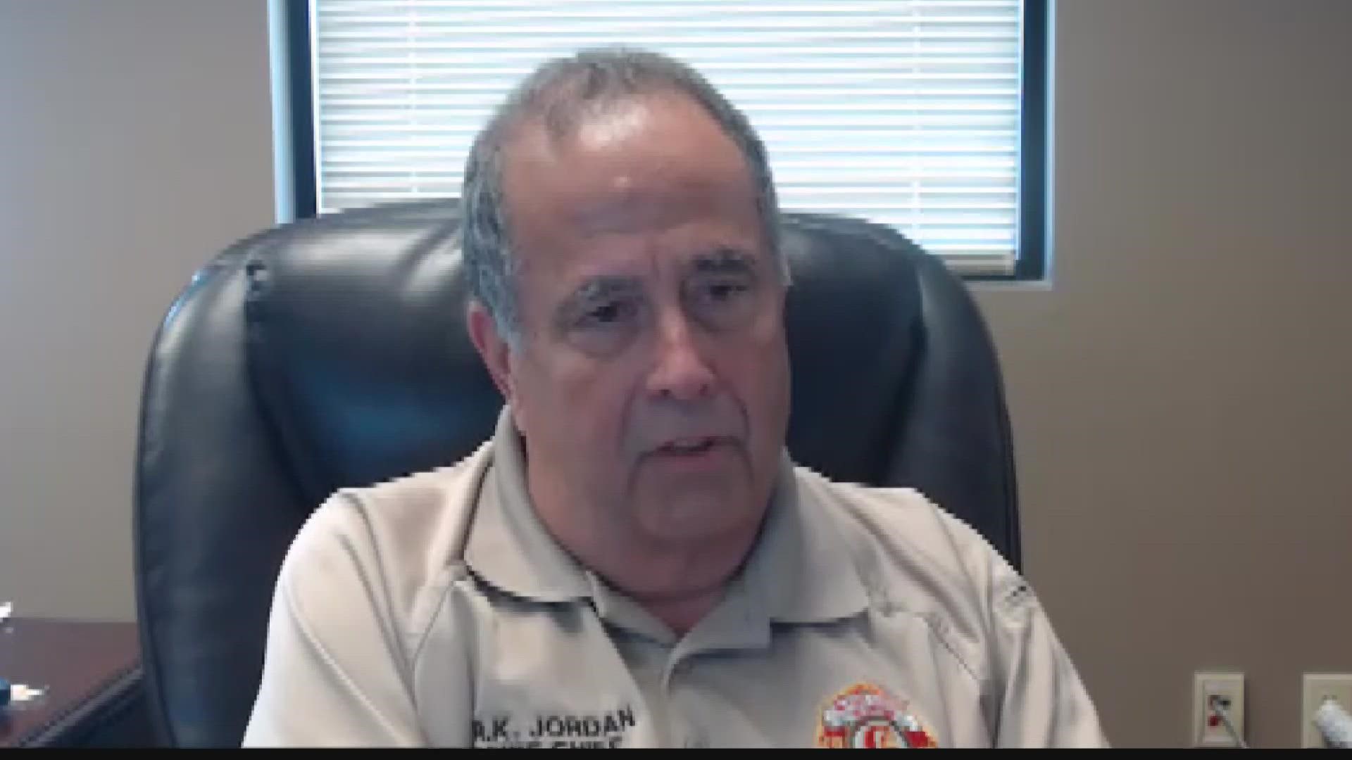 Glynn County Fire Rescue is down between 18-21 employees, according to Chief RK Jordan.