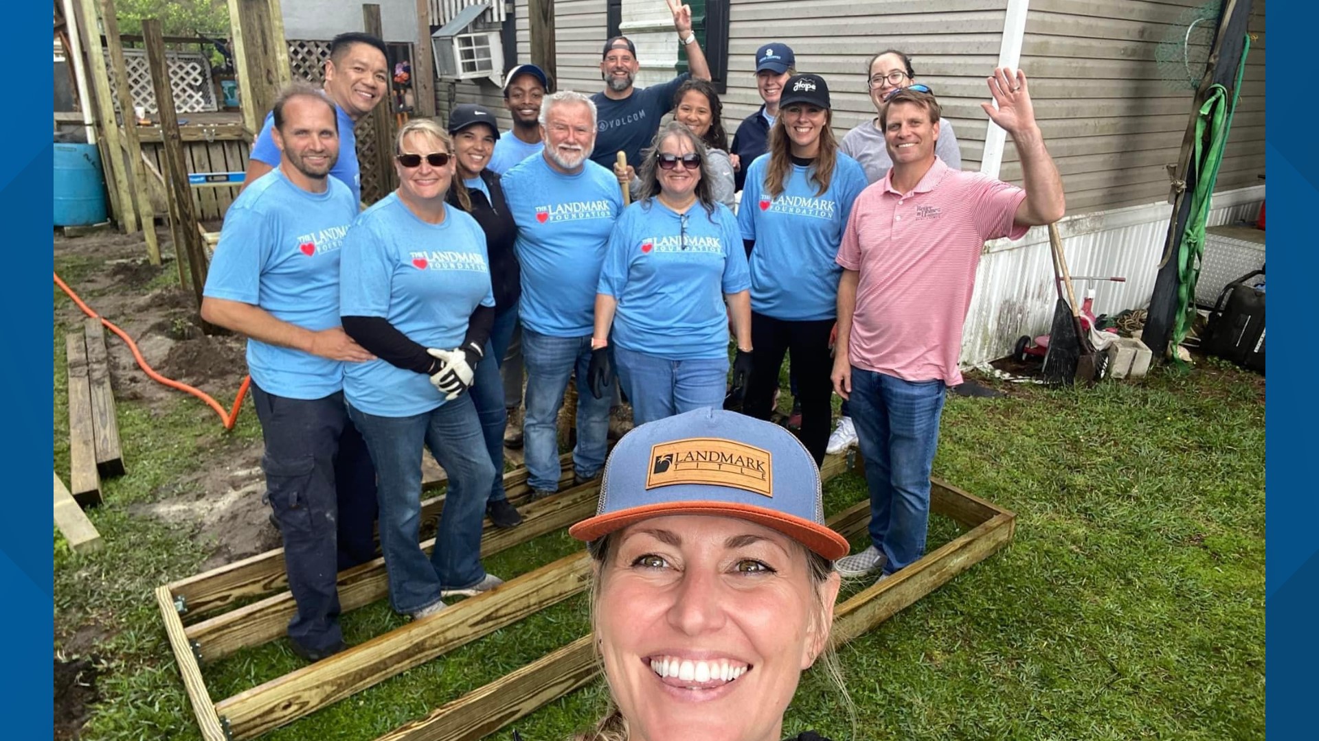 Volunteers build wheelchair ramp for Jacksonville amputee