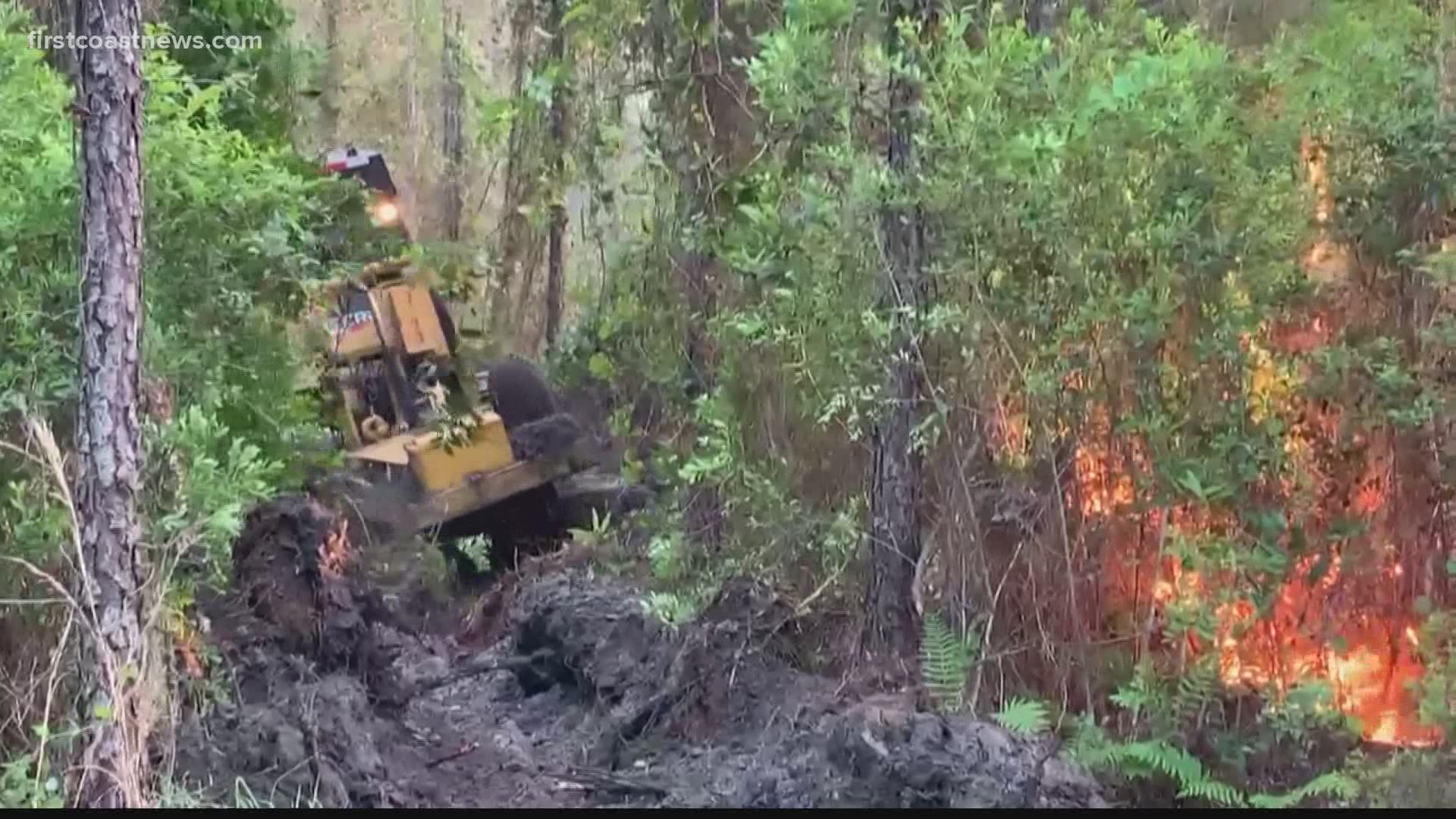 The Florida Forest Service says the wind was not what they expected Monday morning when they began the prescribed burn. Nearly 700 acres have burned.