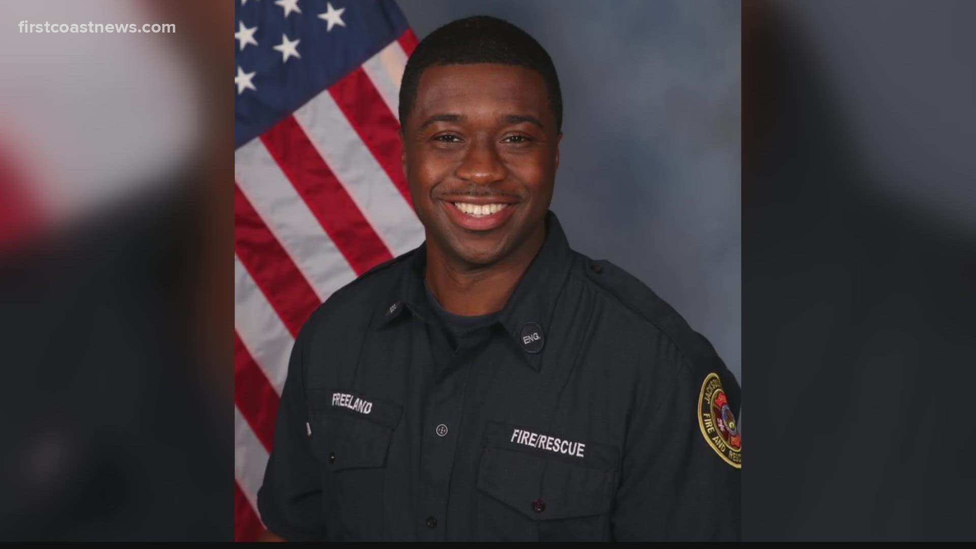 The Jacksonville Fire Rescue Department says a firefighter working a crash with a prolonged extrication was pronounced dead at UF Health Thursday morning.