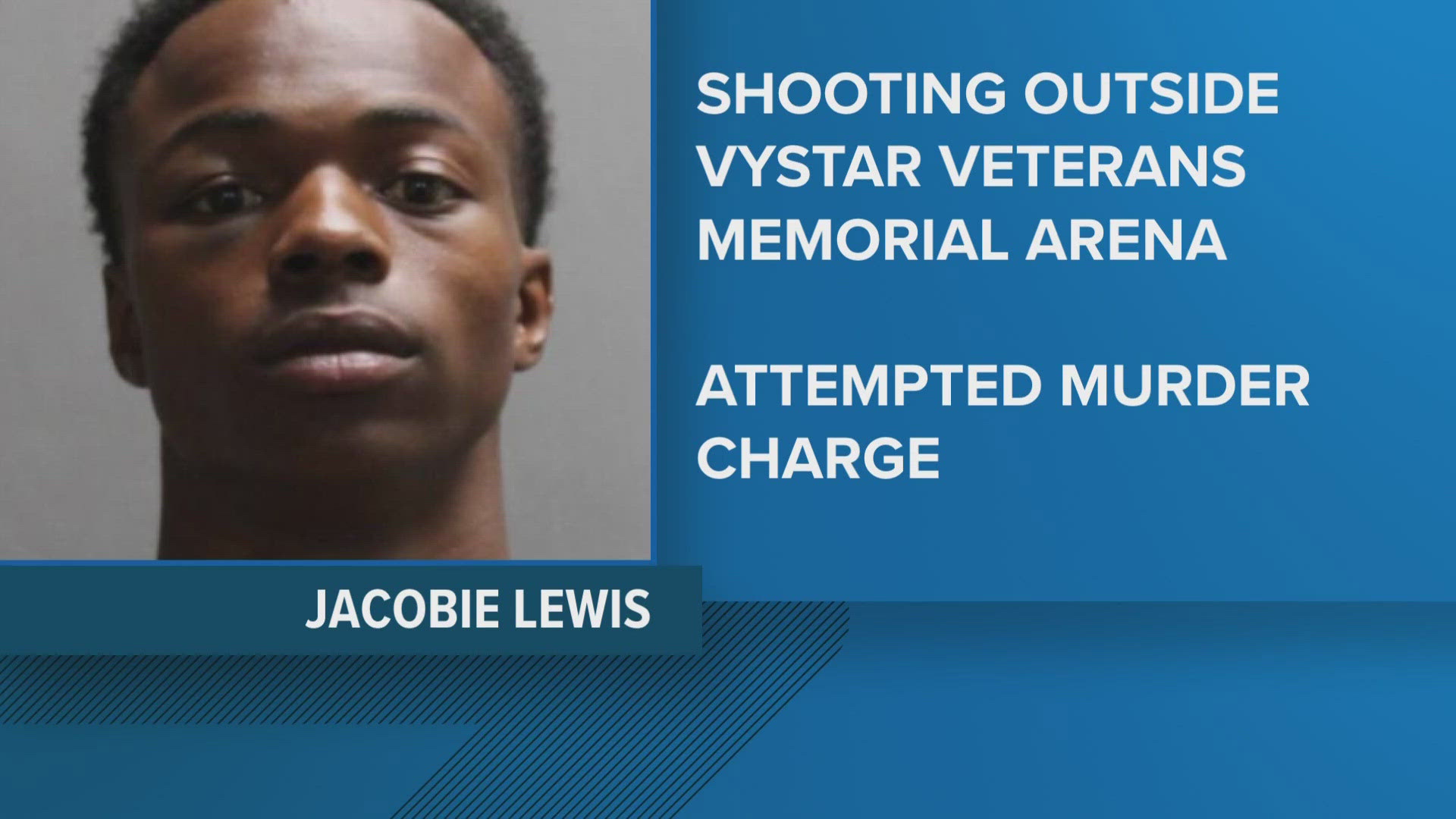 17-year-old Jacobie Lewis has been charged with attempted murder from the May 31 shooting, police say.