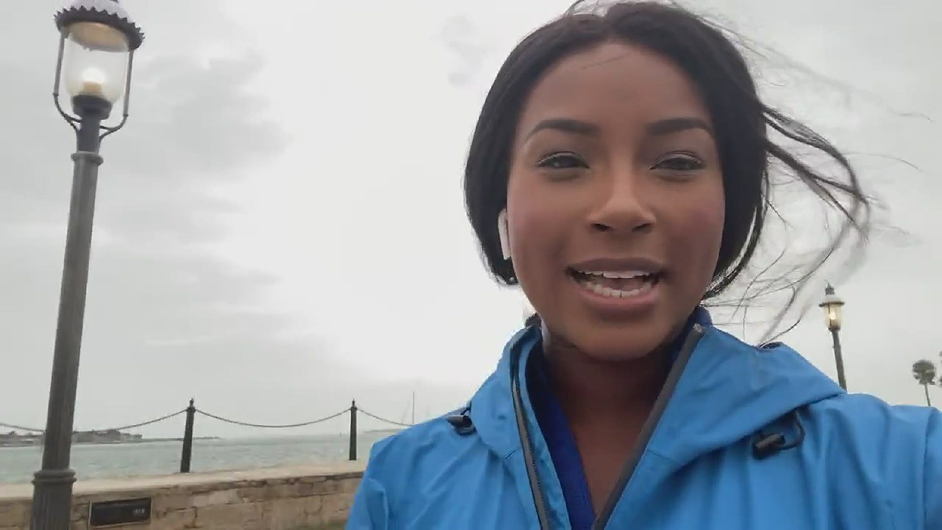 Strong winds picking up in St. Augustine as Tropical Storm Elsa approaches the First Coast
Credit: Briana Ray- Turner