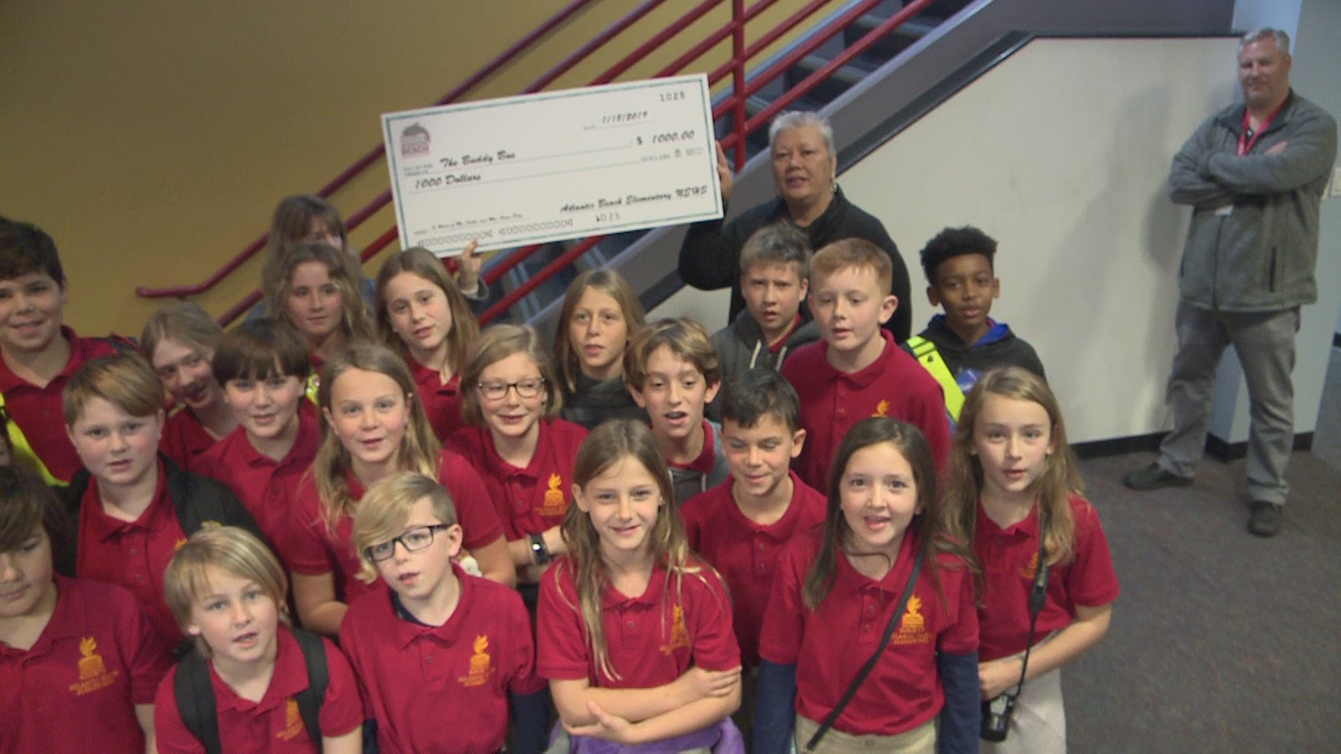 Atlantic Beach Elementary donates check to FCN's Buddy Bus