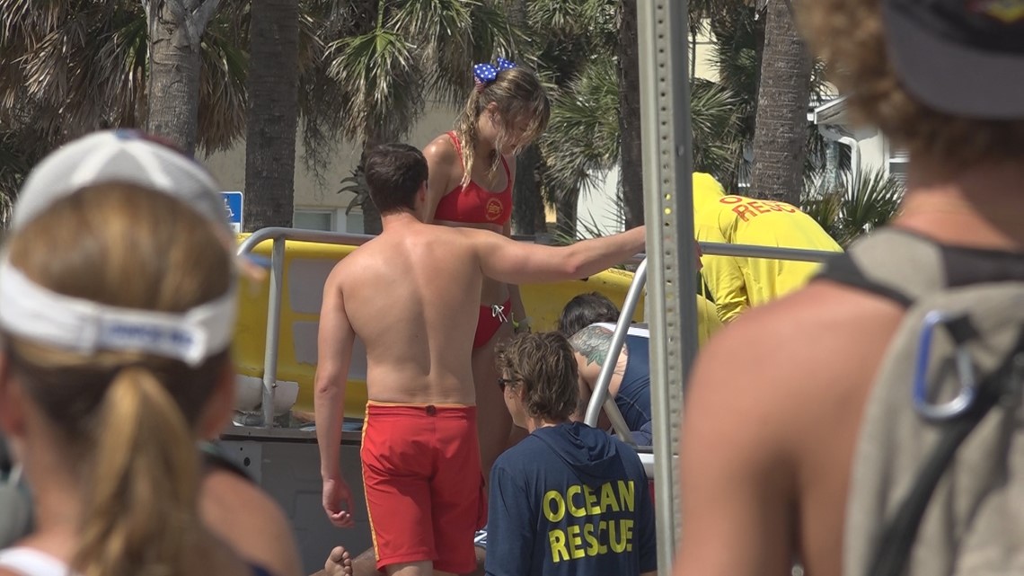 Jacksonville Jaguars Lifeguard Gives Advice To People Who Are Drowning