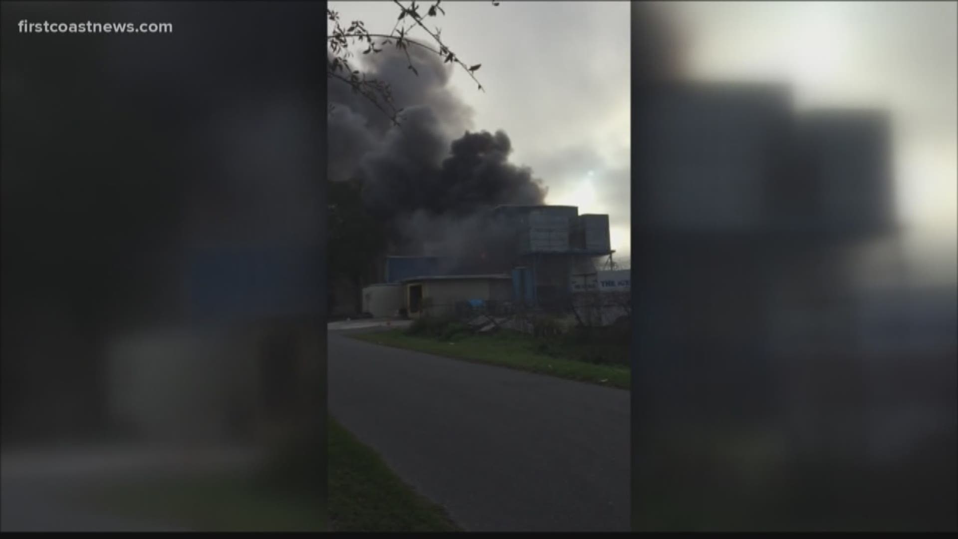 No injuries were reported in the fire which started around 8:30 a.m., according to the Jacksonville Fire and Rescue Department.