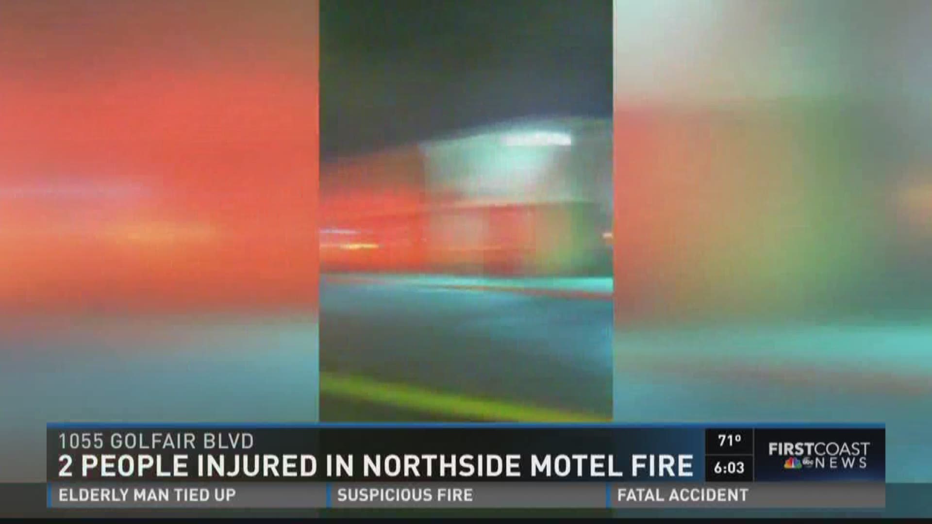2 people injured in Northside motel fire picture