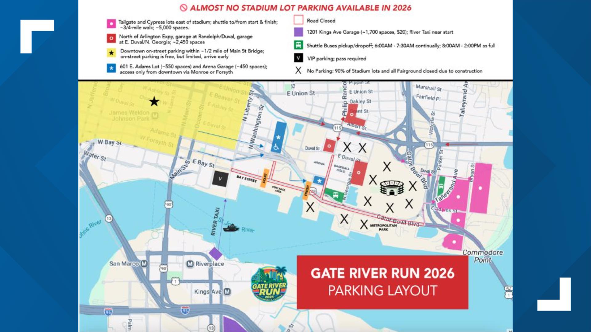 Gate River Run 2026: Parking, start time and best spot for spectators ...