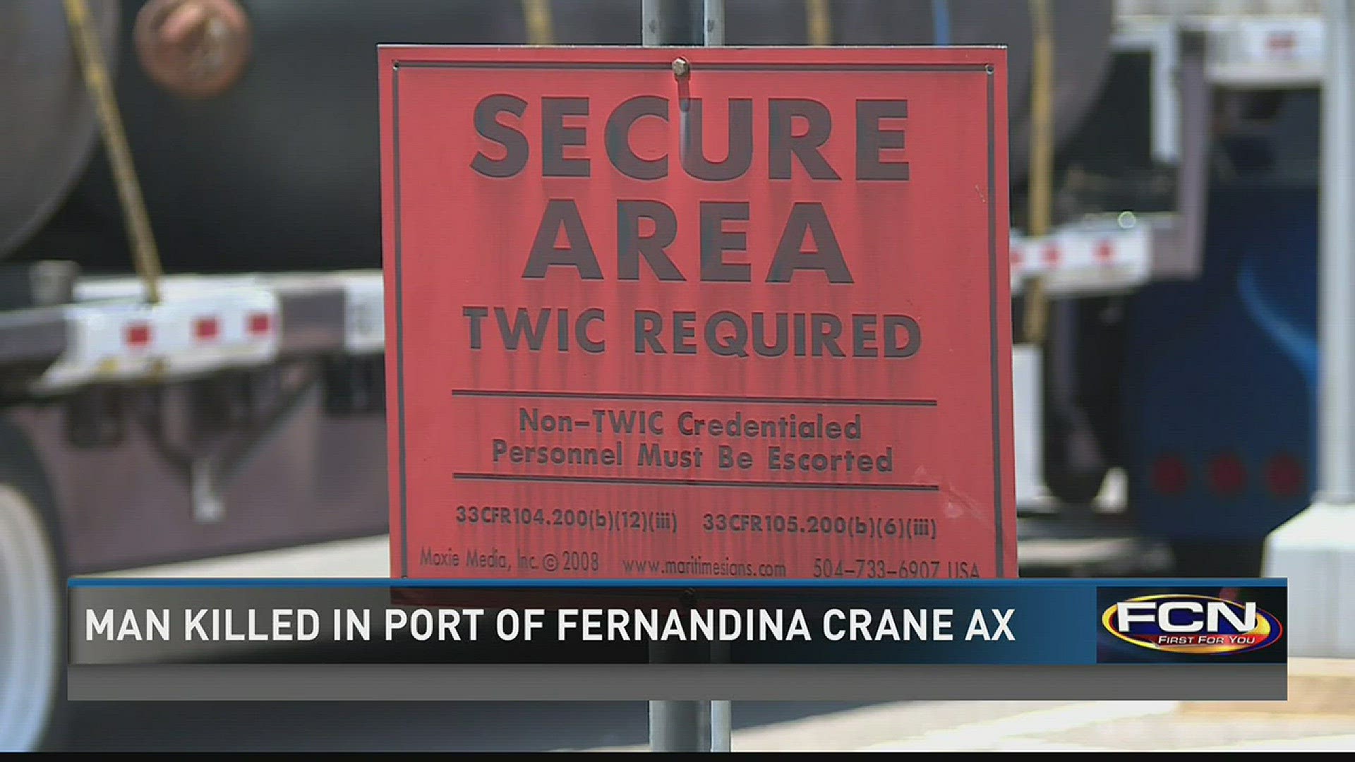 Man killed in Port of Fernandina crane accident