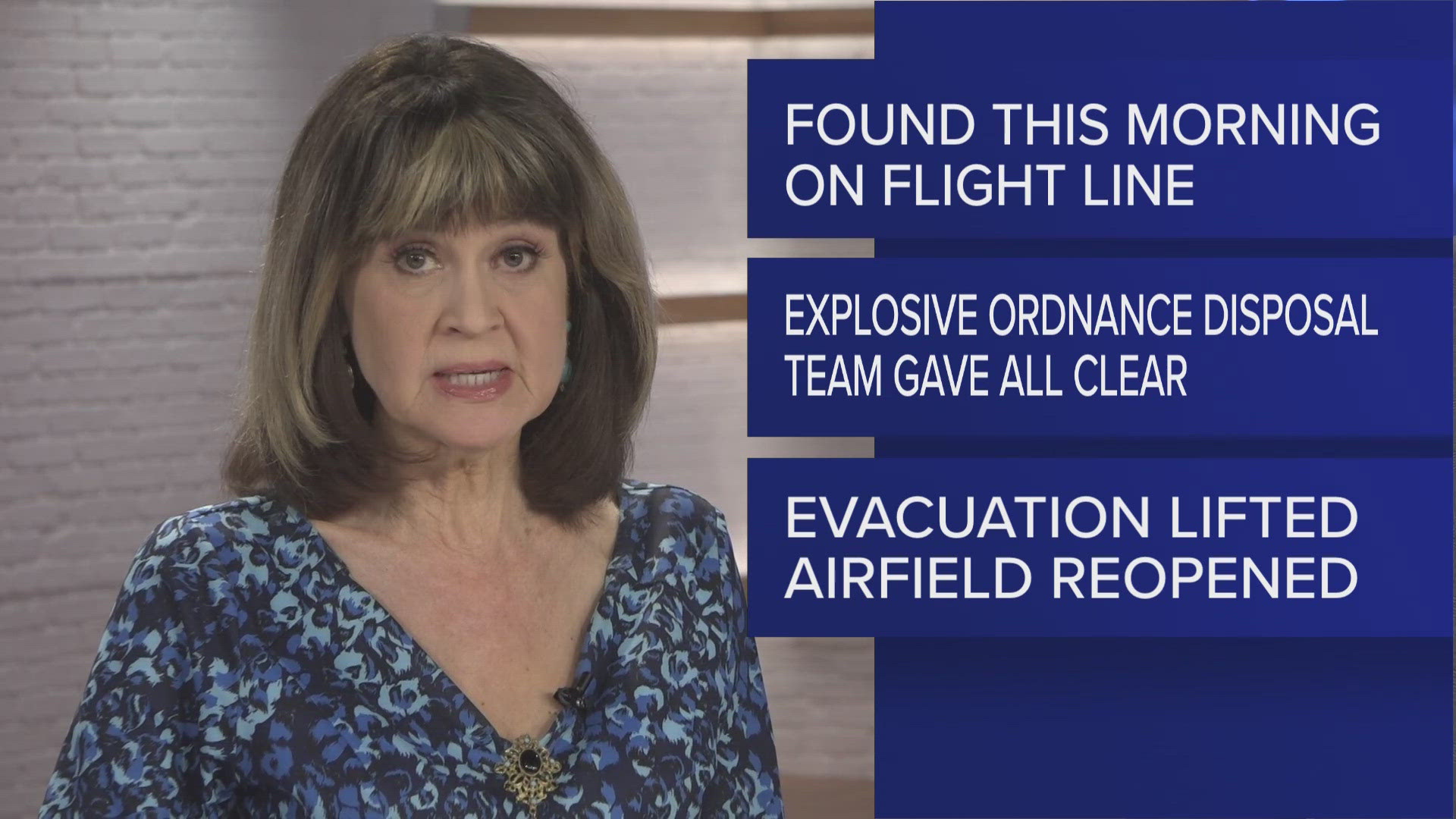A similar occurrence happened on April 24 after personnel found a suspected unexploded device on the base's flight line.