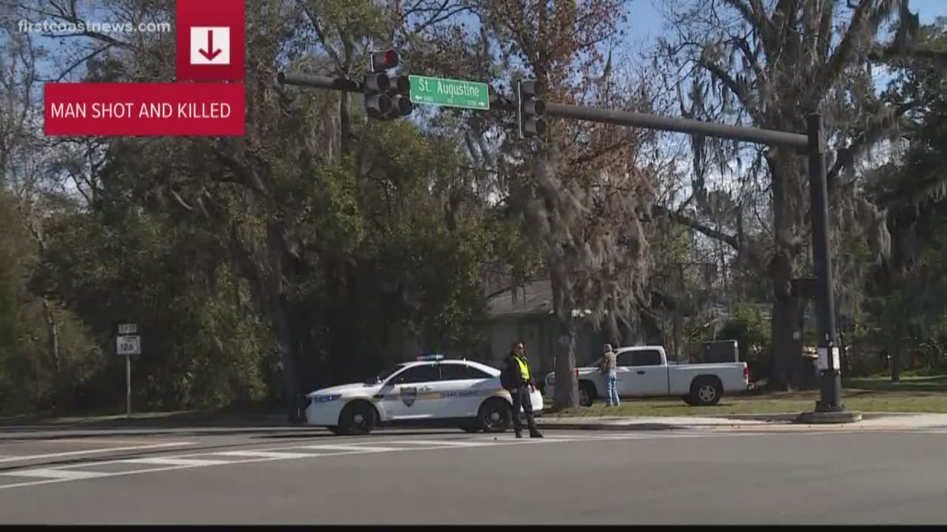 A man was gunned down on Emerson Street, just off of St. Augustine Road Thursday afternoon.