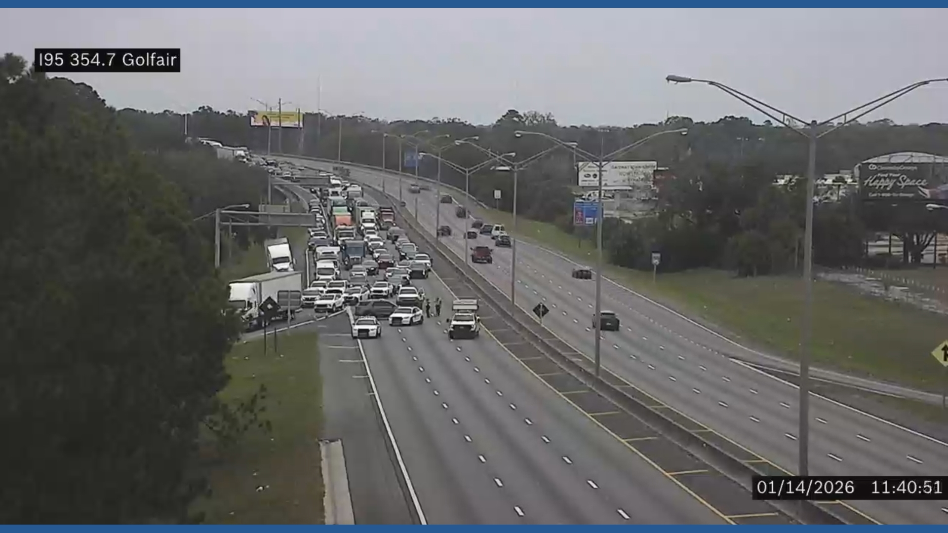 Traffic Alert: One lane closed after crash on I-95 South near MLK Jr ...
