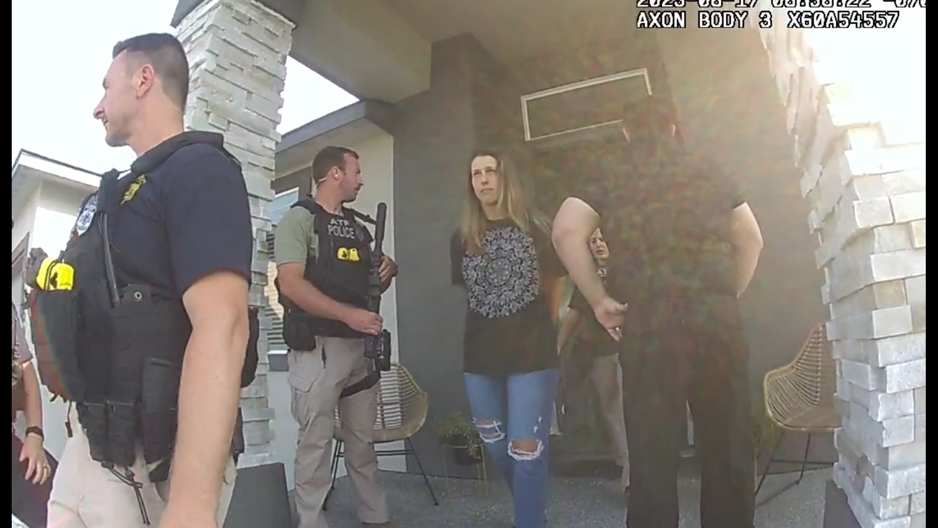 Video Shows Jared Bridegans Ex Wife Arrested