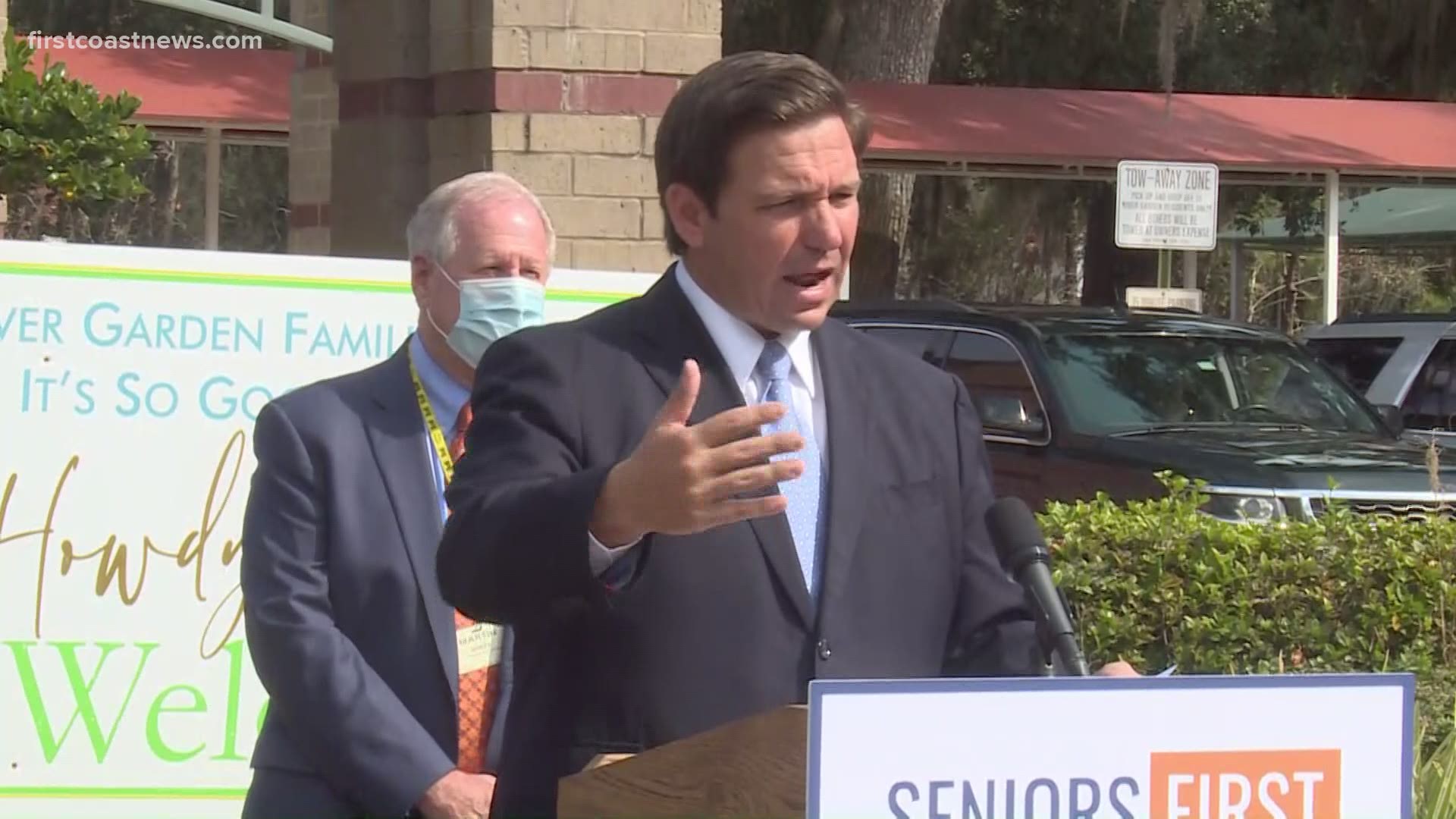 DeSantis said that by the end of this month, the vaccine will have been offered to all residents of long-term care facilities.