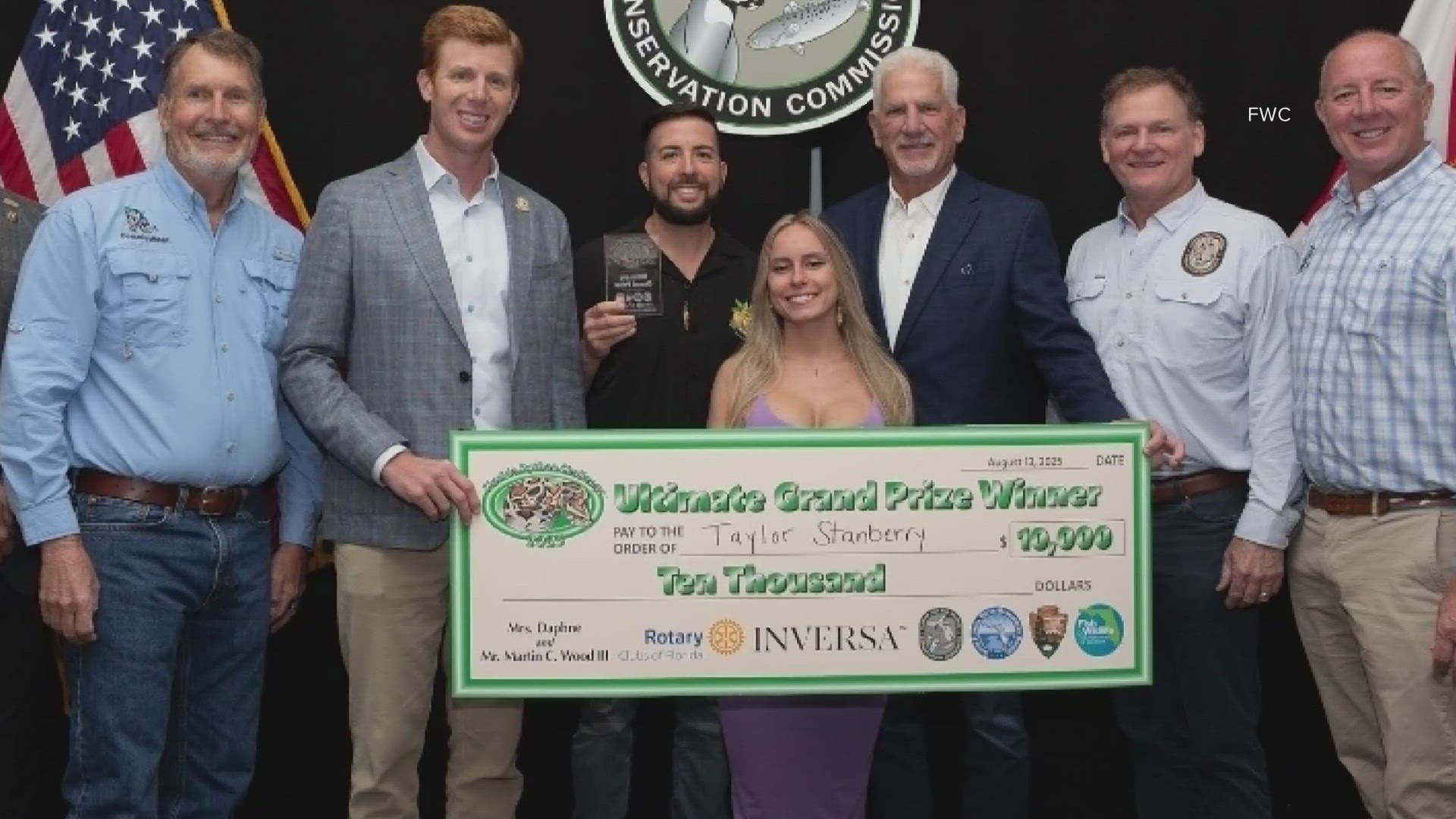 Taylor Stanberry removed 60 Burmese pythons, earning her $10,000. 