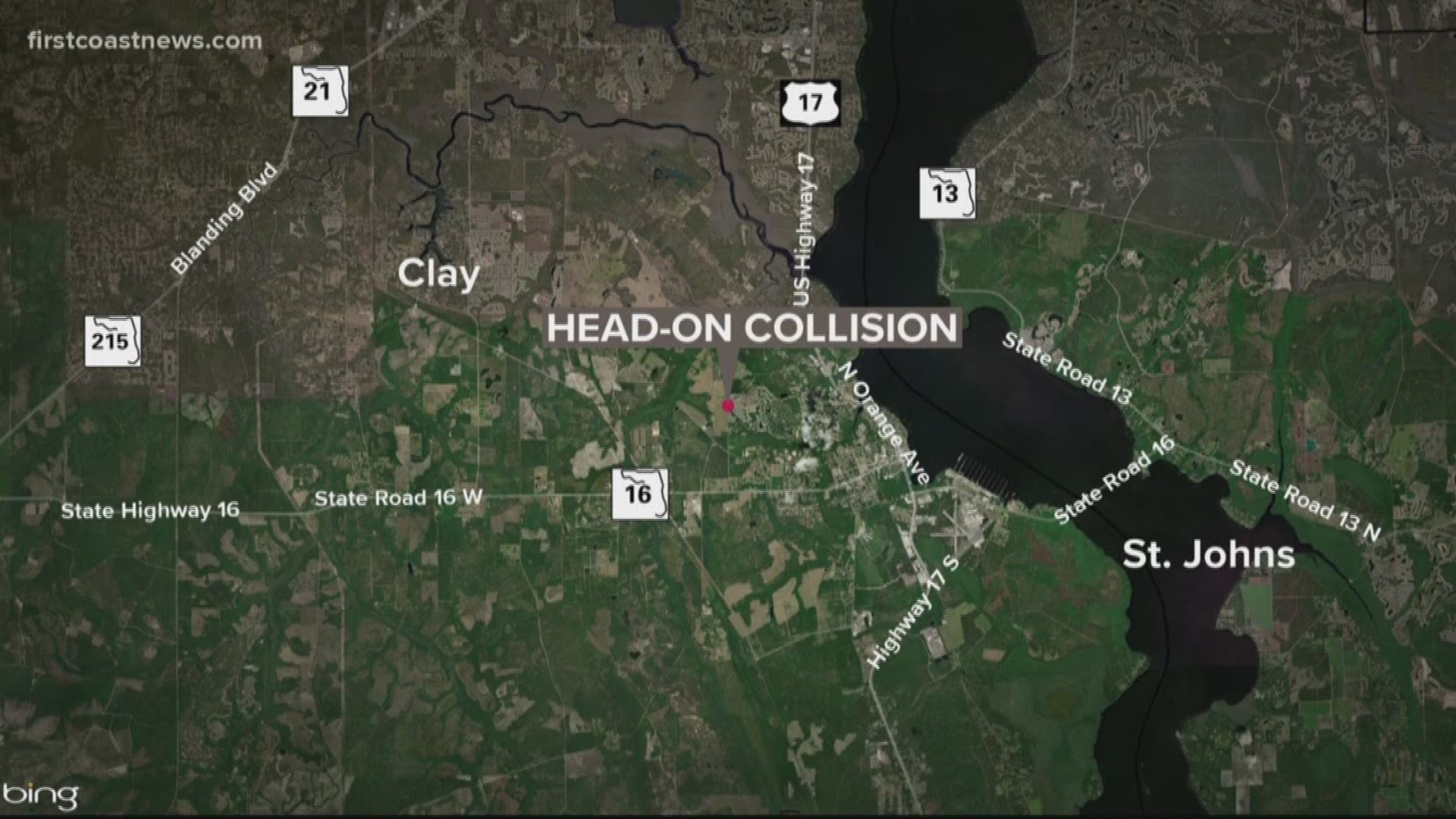 The Florida Highway Patrol says a driver crossed over the centerline and struck another vehicle Wednesday morning.
