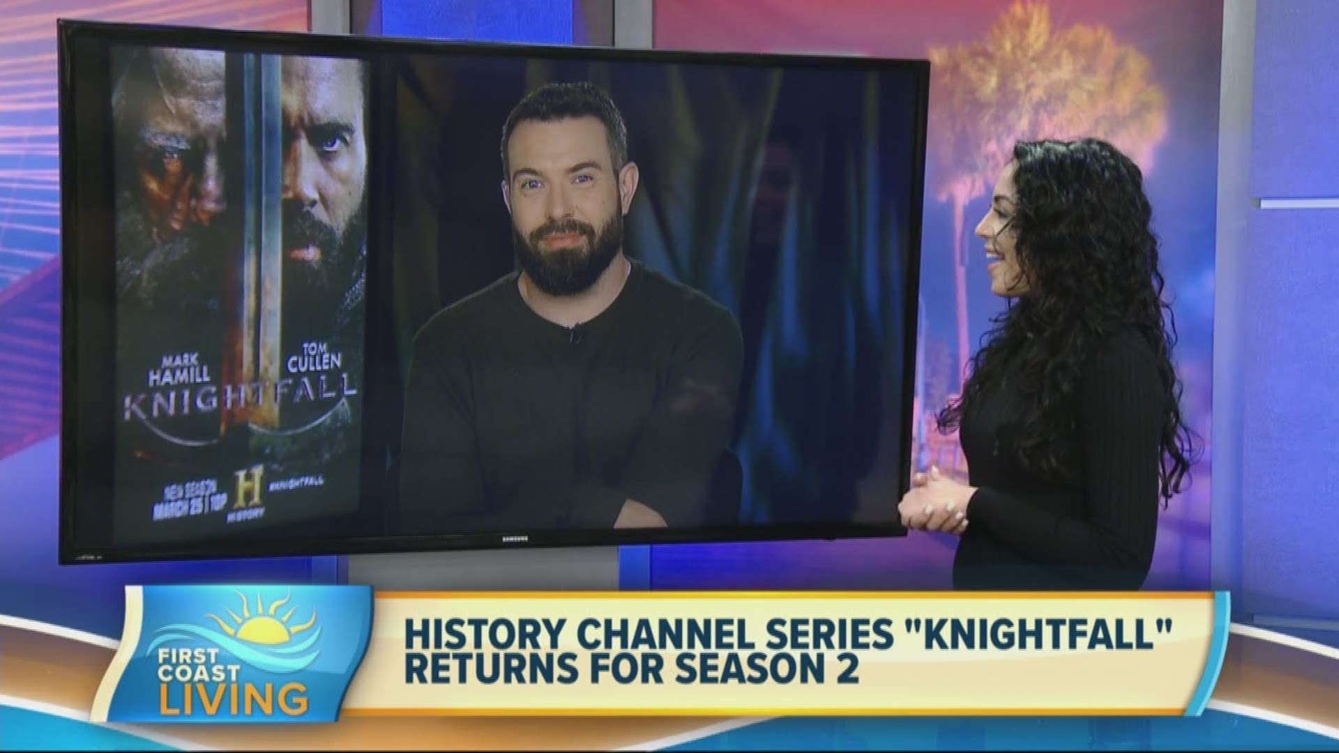 'Knightfall' star Tom Cullen shares details of the season two debut of the series with Haddie Djemal.