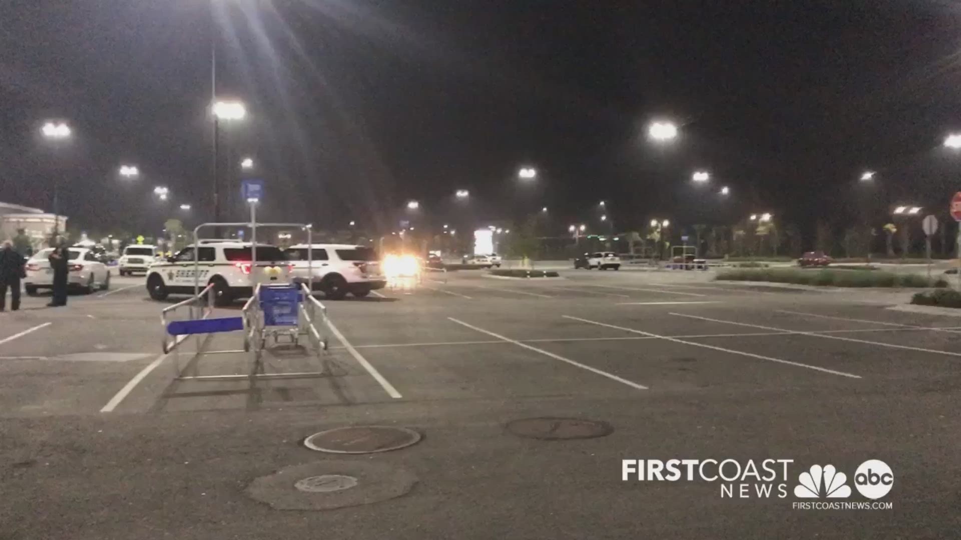 A viewer reported seeing "massive" police activity at the Walmart, located at 845 Durbin Pavilion Dr., around 11 p.m.