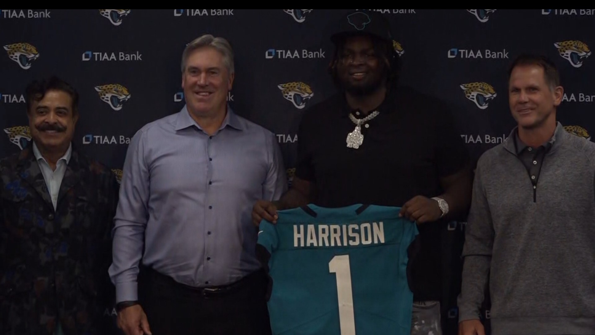 Jacksonville Jaguars Introduce No. 1 Draft Pick Anton Harrison To ...