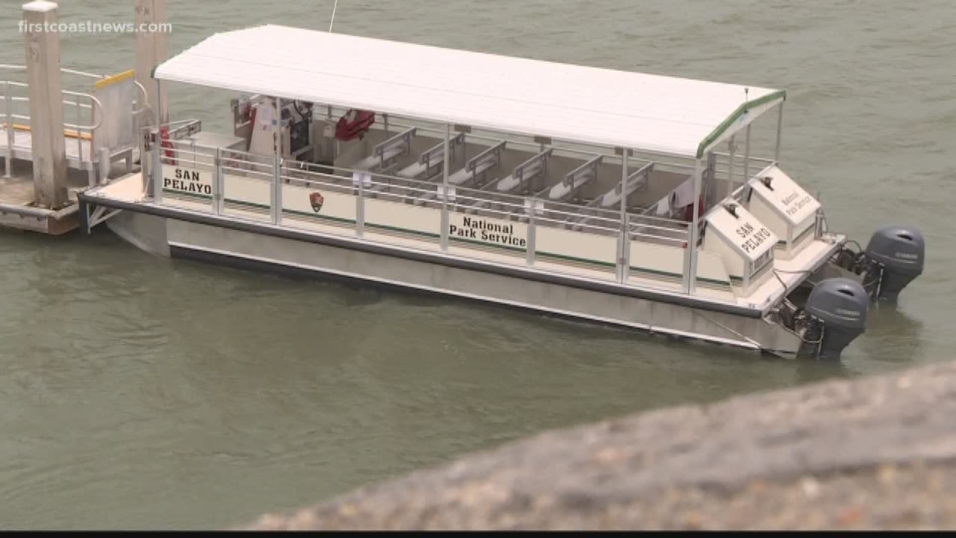 FCN's Jessica Clark reports that the ferry is running once again to Fort Matanzas in St. Augustine.