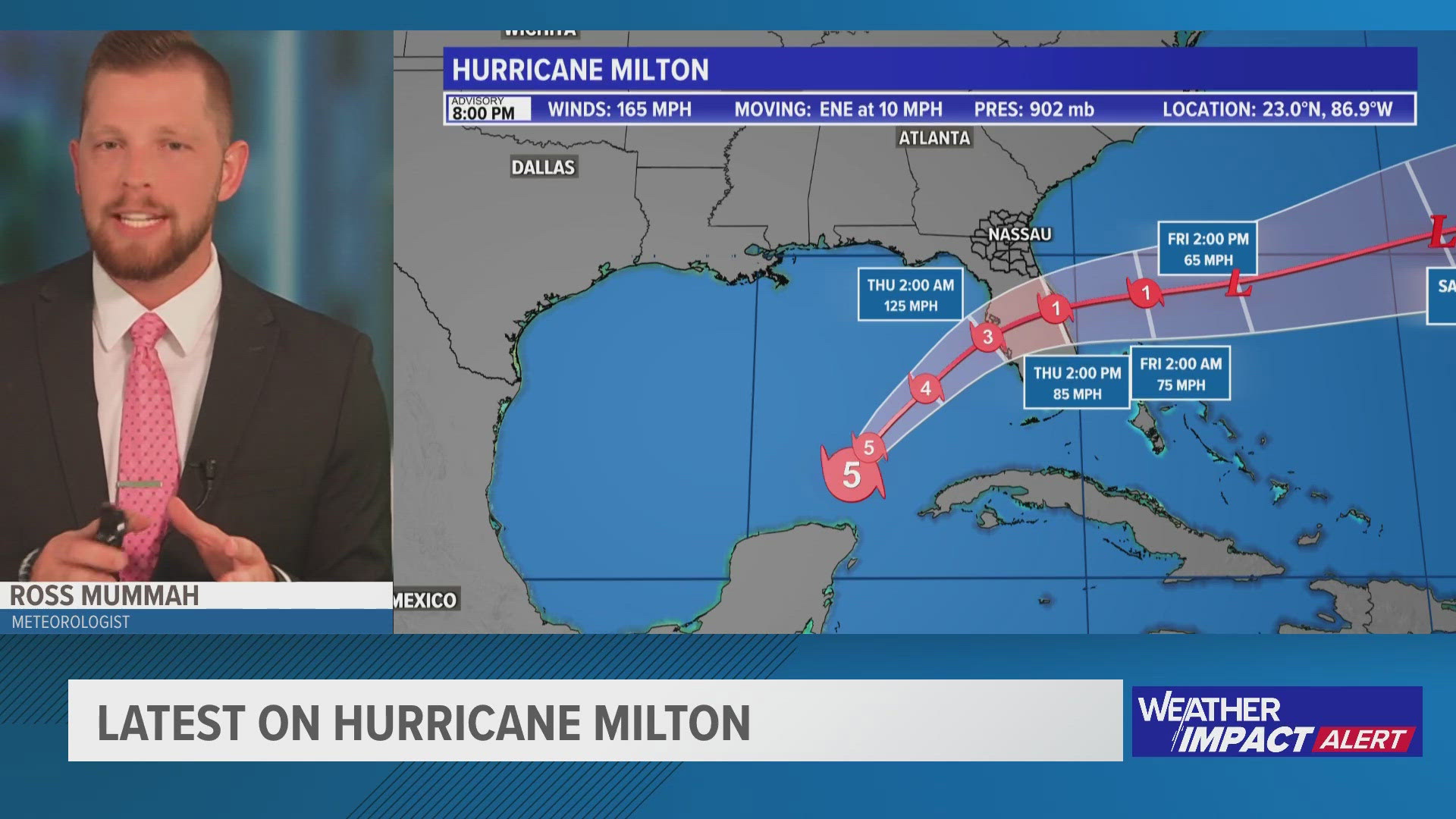 TRACKING MILTON: Latest cone, spaghetti models, forecast as Cat. 5 storm develops in the Gulf