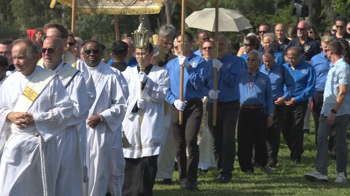 National Eucharistic Pilgrimage departs from St. Augustine on its way to Philadelphia