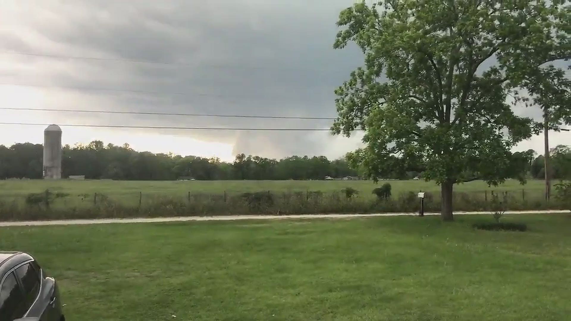 John Stephens shared this photo with our storm team after he and his wife observed a funnel cloud near his parents home. They called and gave them a heads up.