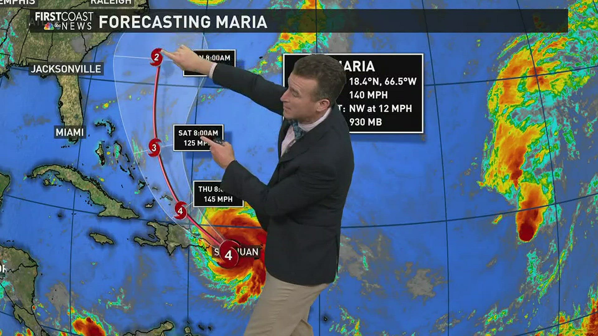 Maria's track after Puerto Rico