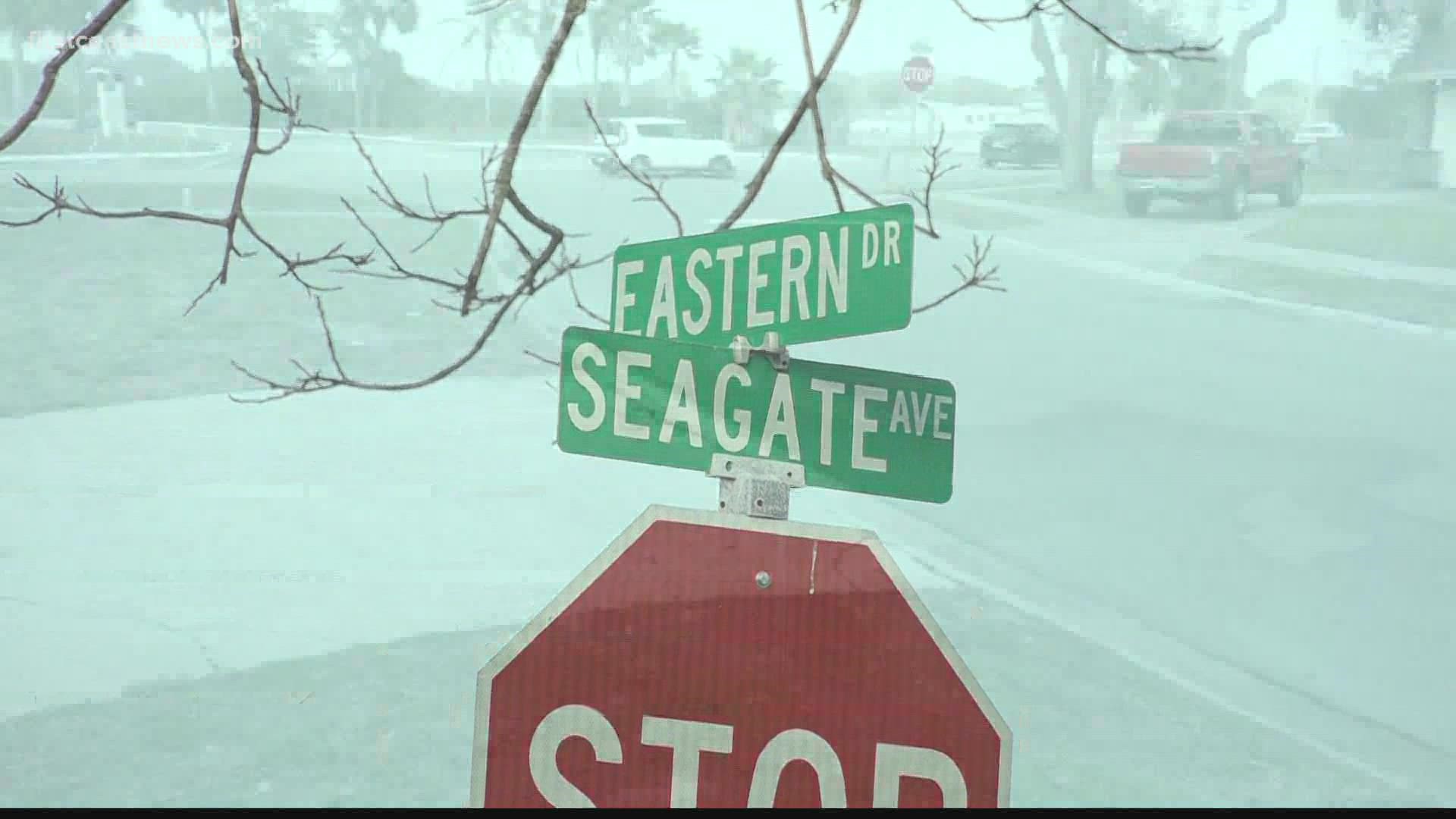 Officials say the crash involved a car and a bicyclist at Seagate Avenue and Eastern Drive.