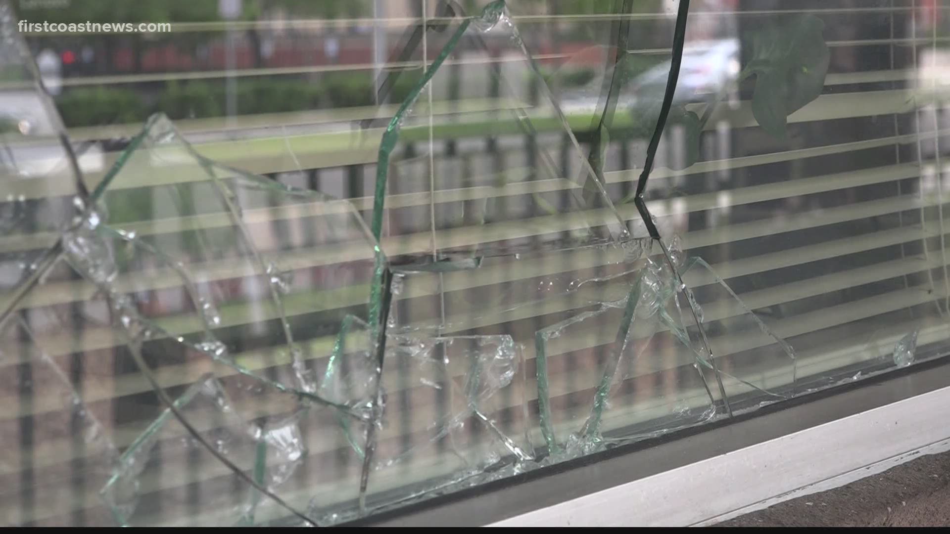 Saturday's protest in downtown Jacksonville quickly went from peaceful to destructive. Businesses have been cleaning up shattered windows and spray paint.