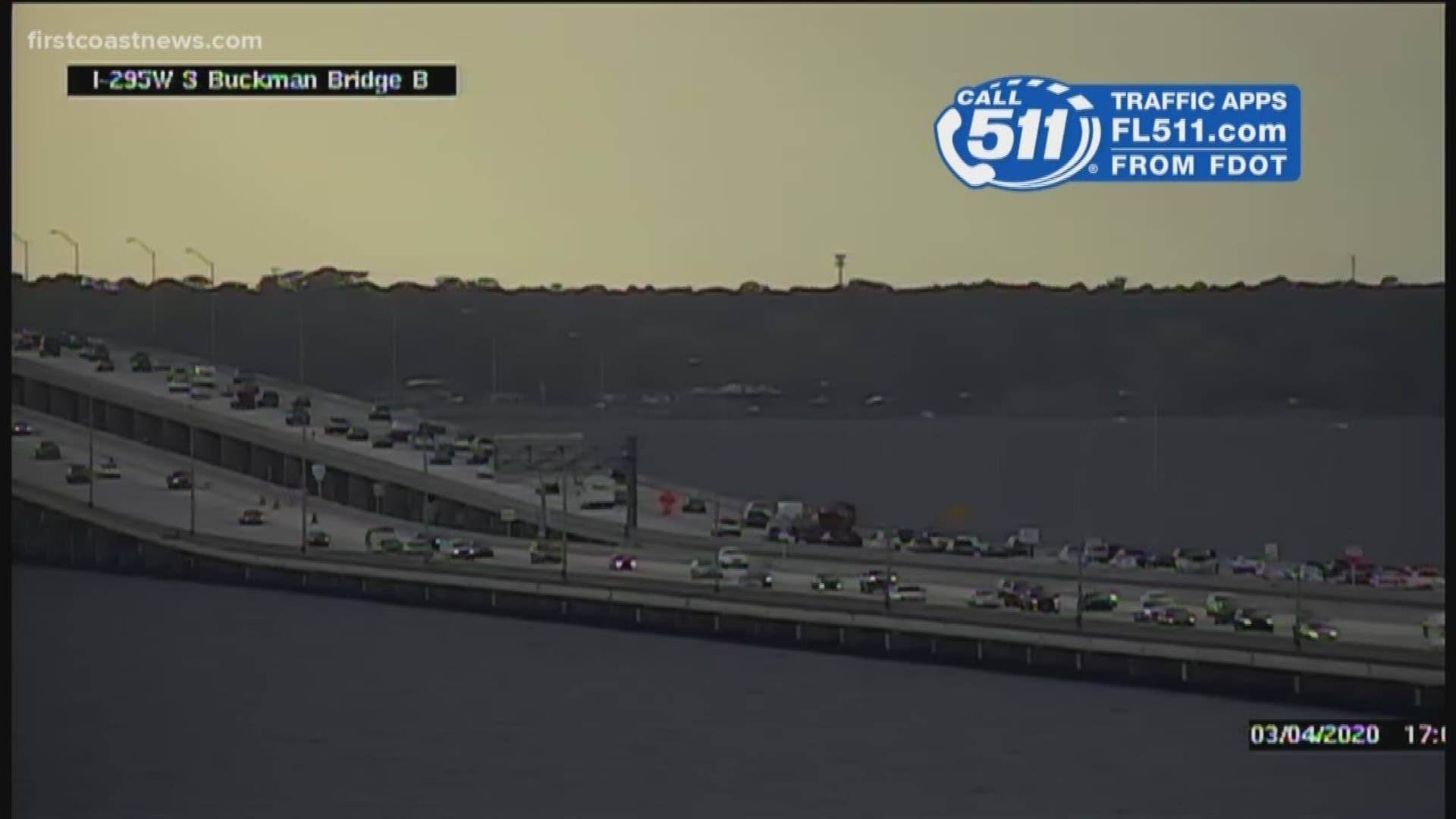 Minor delays can be expected on the Buckman Bridge as crews work to improve its emergency shoulder and paint new lines.