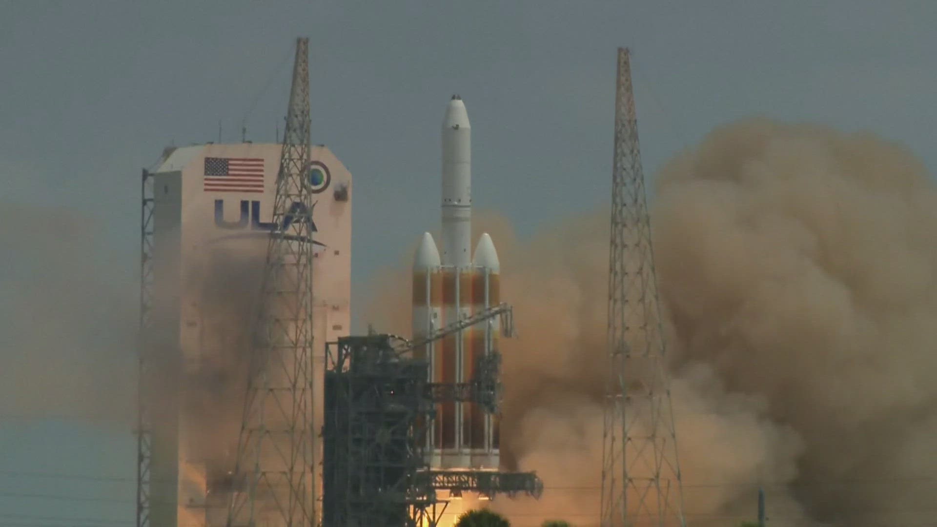 The United Launch Alliance's Delta IV Heavy launched from Cape Canaveral at 12:53 p.m. Tuesday.