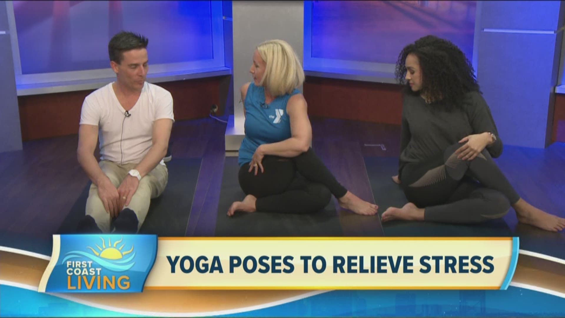 Stress can sometimes take over our lives. Mary Airheart, a Group Instructor at the Winston Family YMCA, teaches us some poses for stress relief.