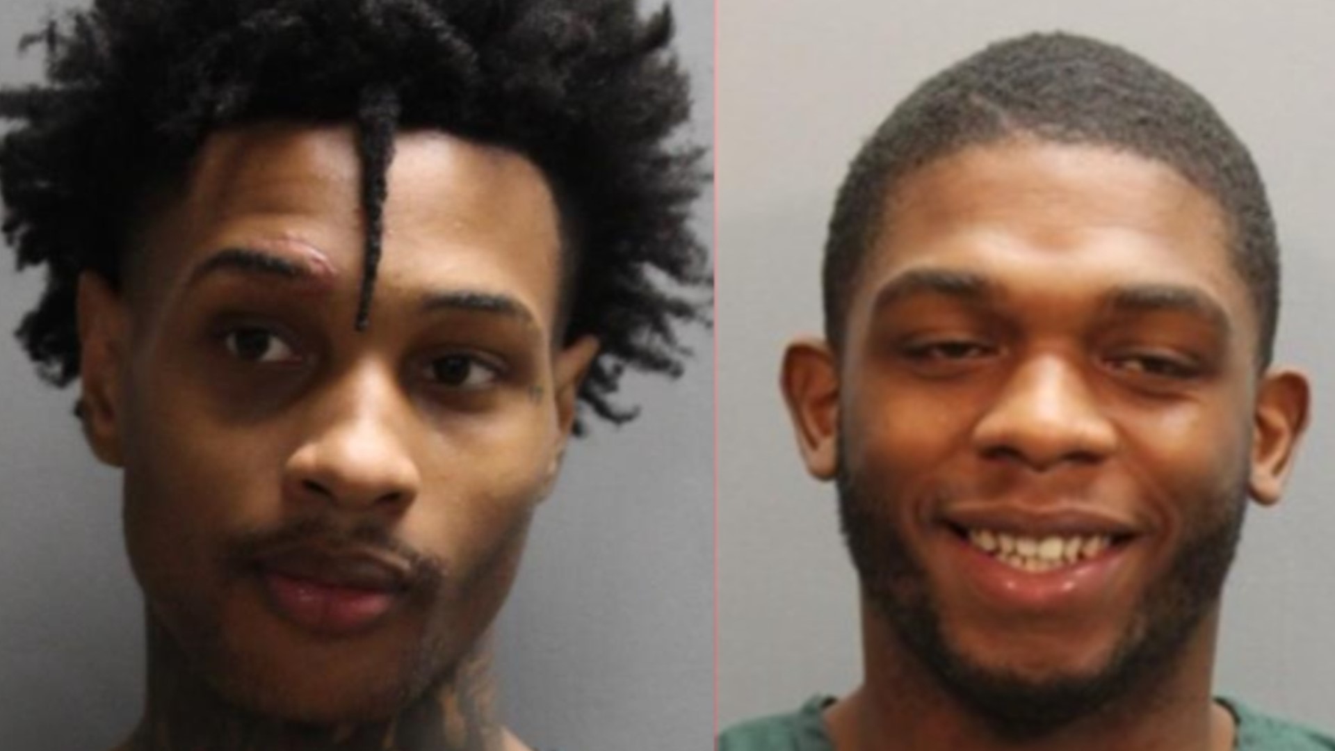 Jacksonville rapper Kshordy (left) and codefendant Zhacobe Sykes appeared in Duval County court Wednesday, August 2, 2023 on murder charge.