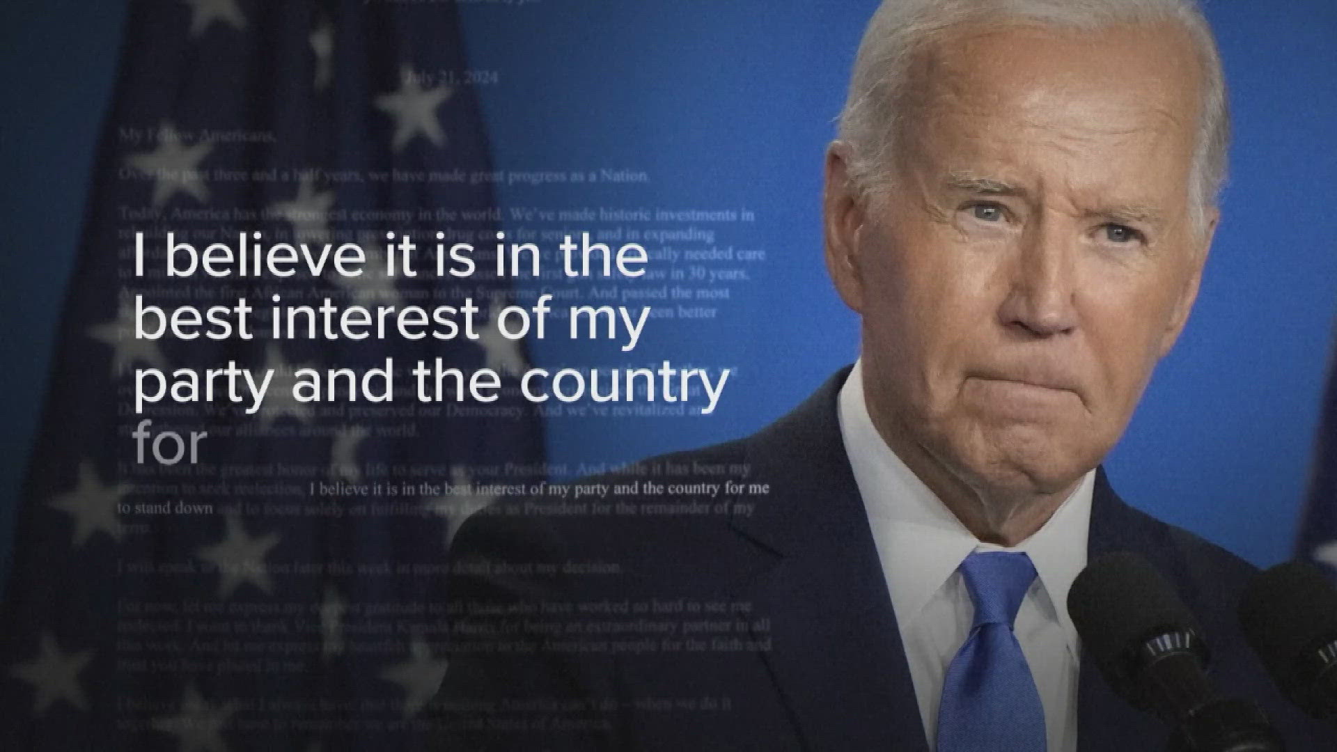 Biden announced his decision to drop out of the election on Sunday.