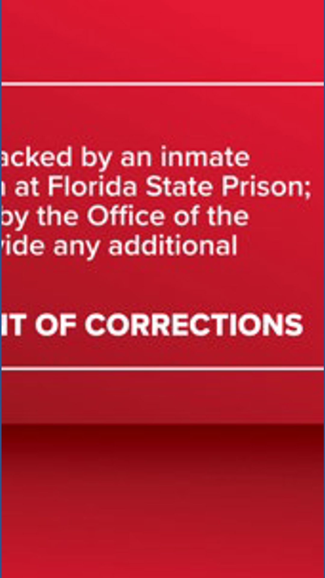 Two corrections officers attacked by inmate at Florida State Prison ...