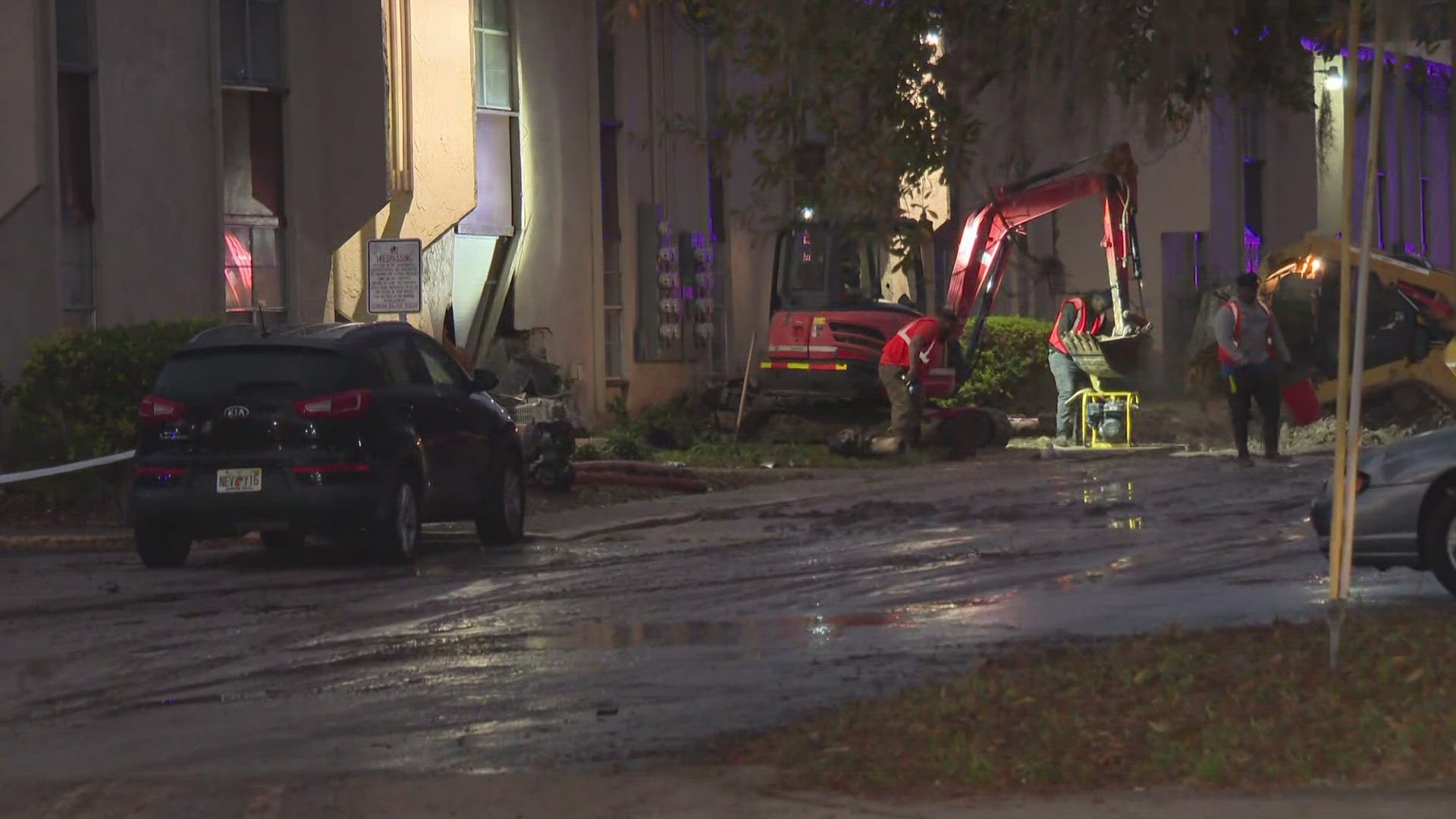 One in the hospital and dozens without water after a shooting causes