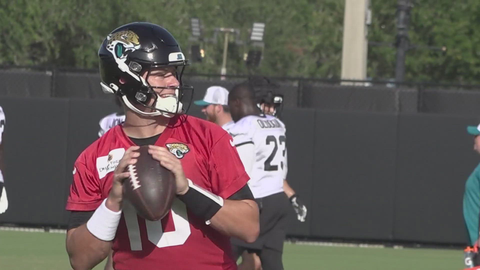 The former Bolles Bulldog and current Jaguar, Mac Jones said he grew up a Jaguars fan.