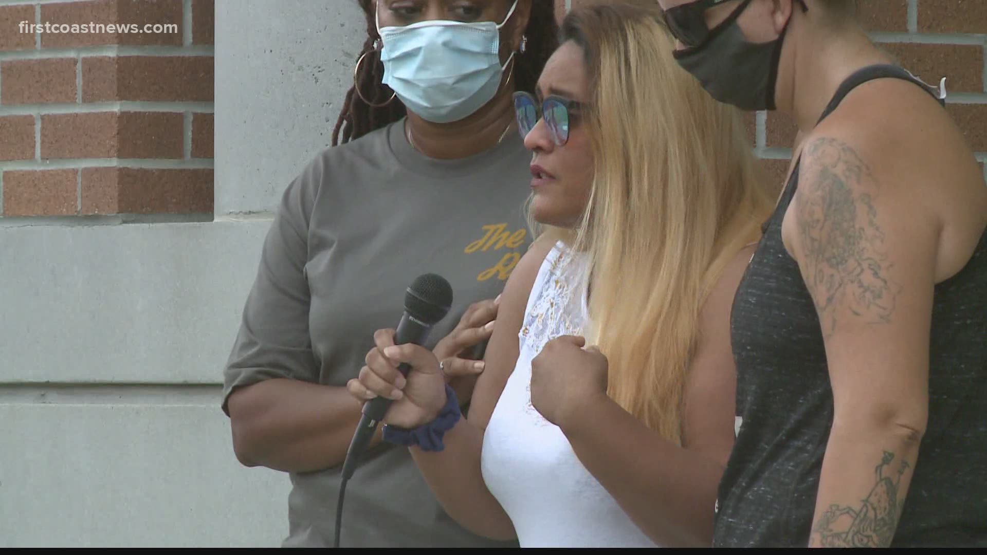 Community members organized a vigil at Memorial Park for the Army Specialist who was murdered. She was stationed at Fort Hood in Texas.