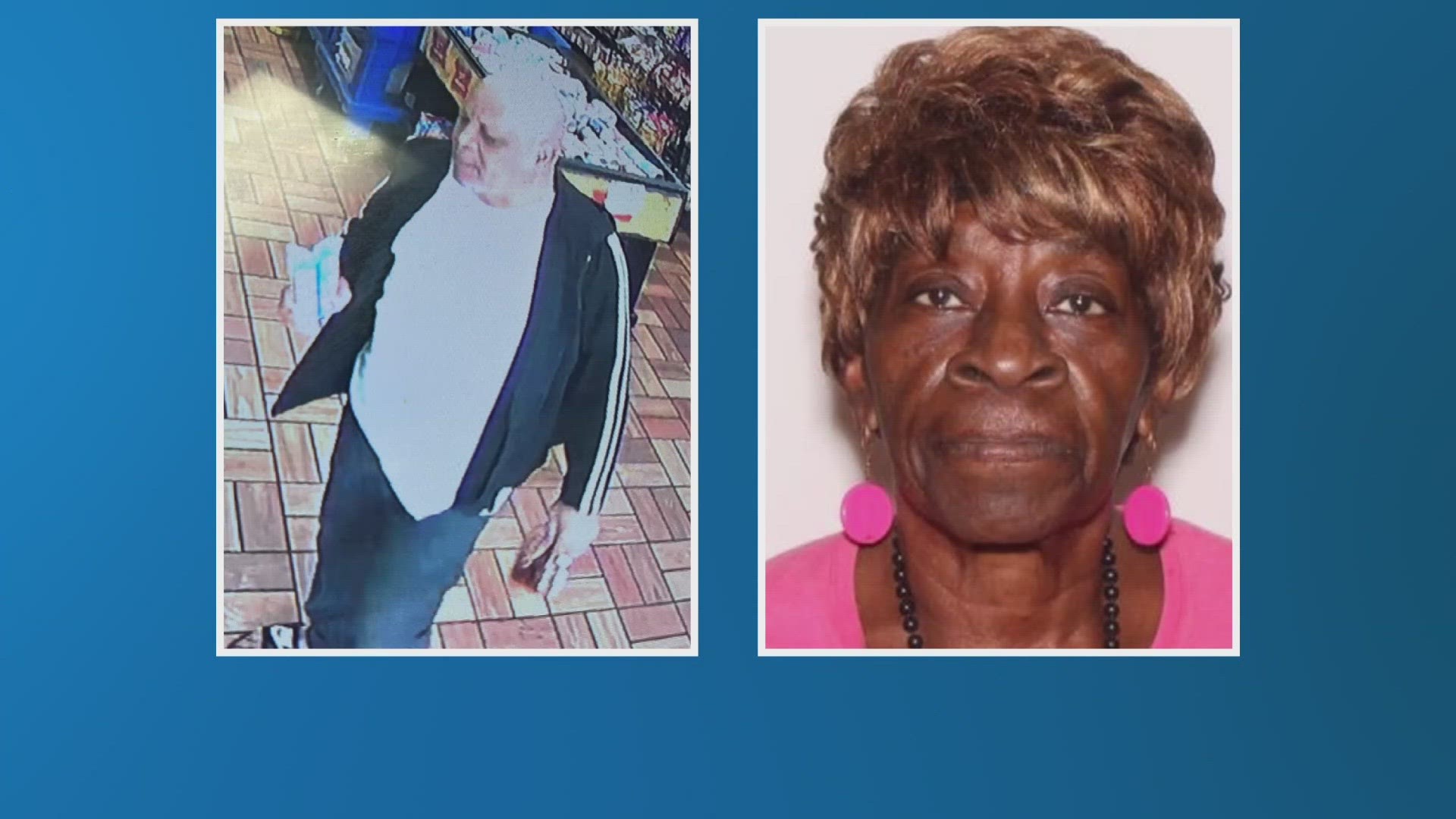 Doris Coleman, 79, was reported missing after leaving a home and not returning. Police released a photo of a man they're also searching for in connection to Coleman.