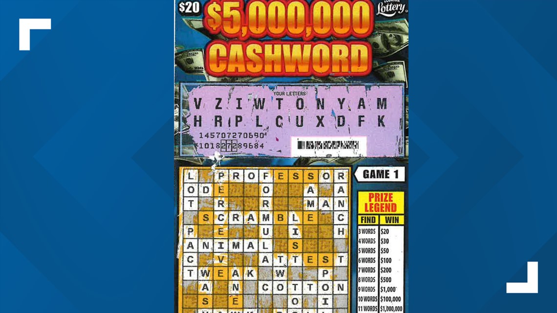 Jacksonville woman claims 1 million prize from Florida Lottery