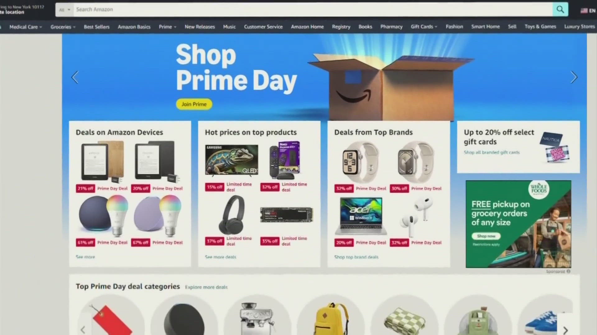 The sale this year runs from July 8 through July 11, and deals are exclusive to Amazon's Prime subscription members. 
