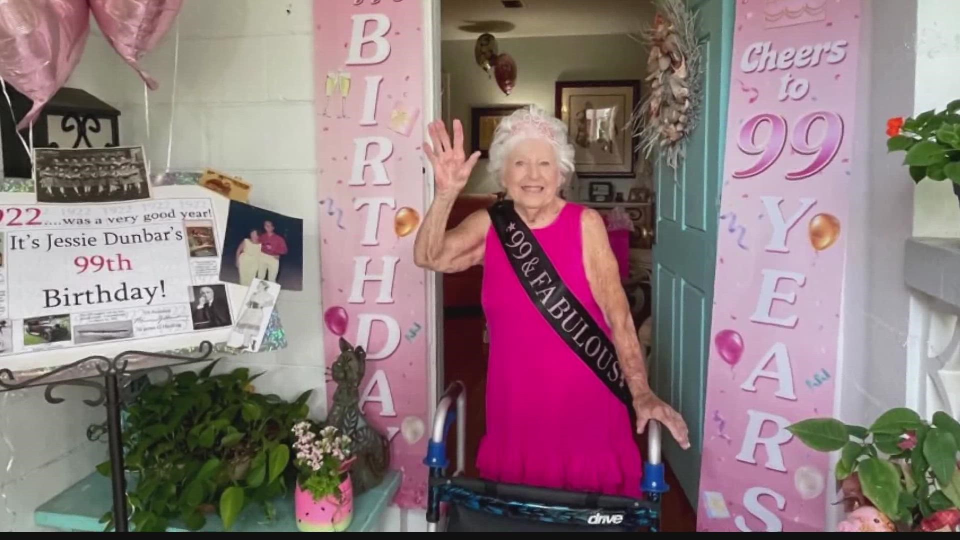 Jessie Dunbar served in the Navy during World War Two.  First Coast News featured her story in 2021 when she turned 99-years-old.