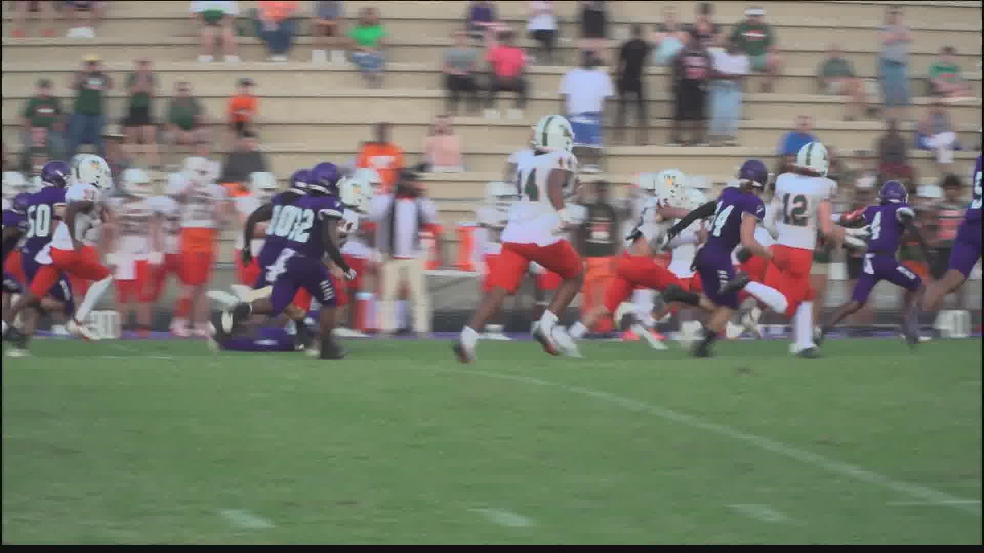 The play of the week was at Fletcher High. But it was Mandarin player Kieren Jackson with the Play of The Week.