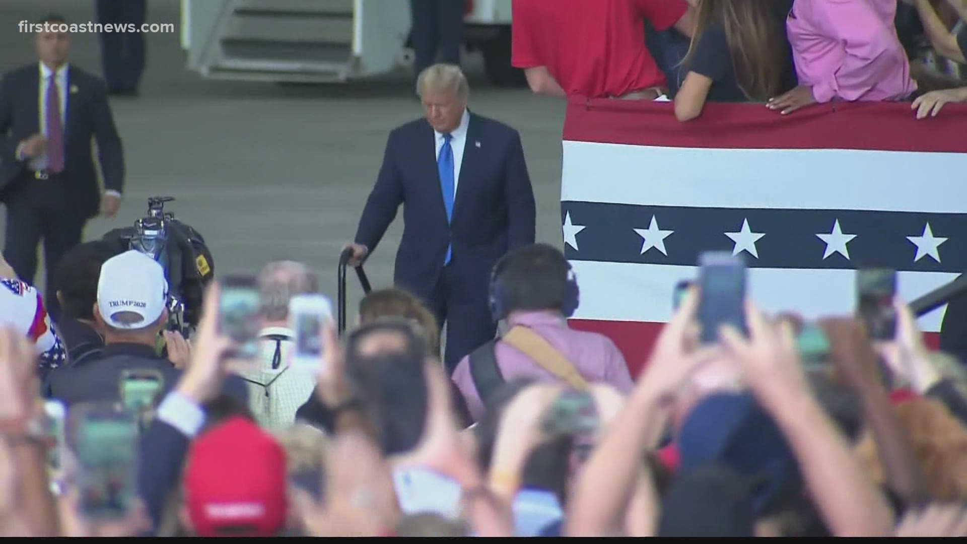 President Trump canceled his rally set for Sanford, Florida, tonight, as he and First Lady Melania Trump quarantine for COVID-19 diagnoses.